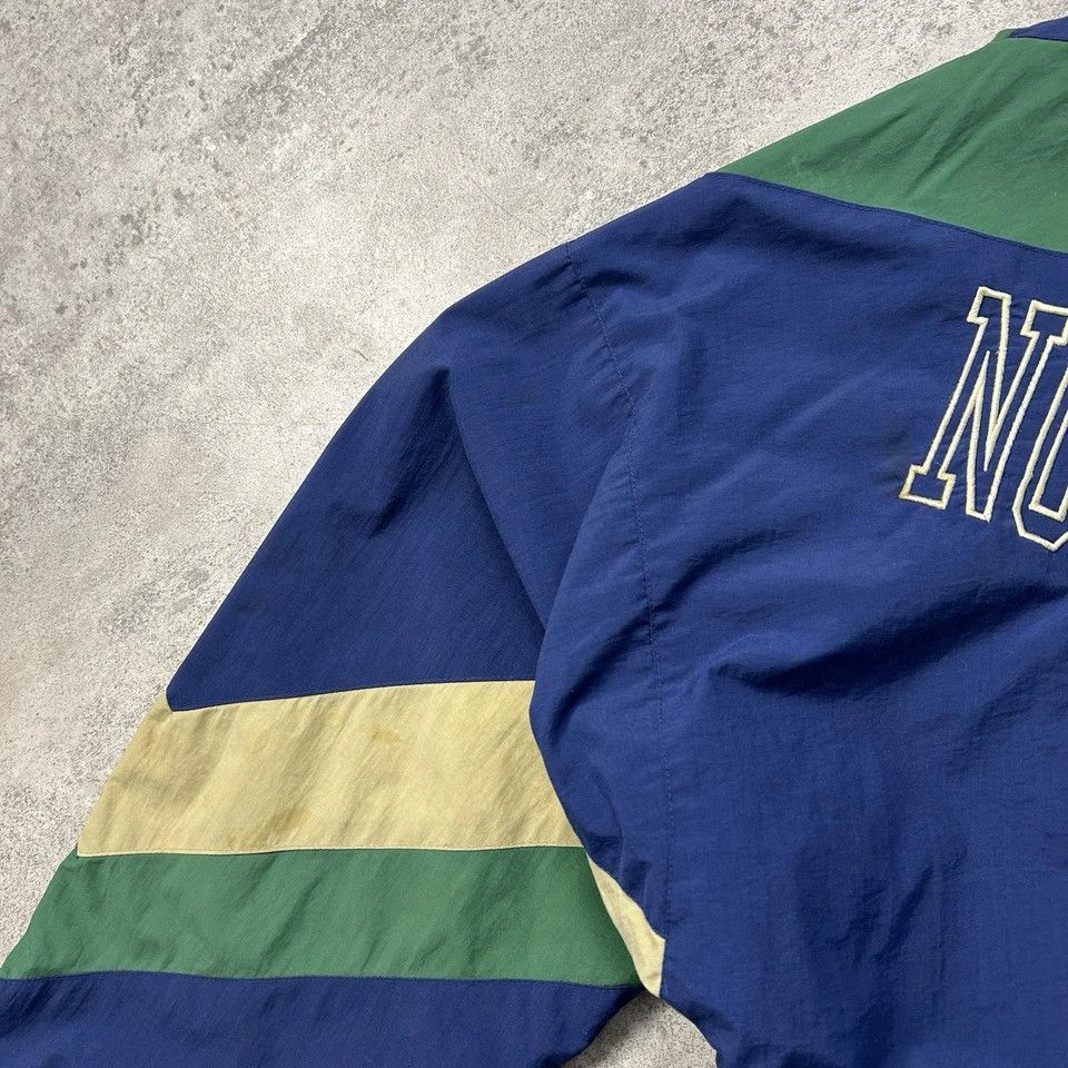 NCAA × Starter × Vintage NOTRE DAME FIGHTING IRISH STARTER WINDBREAKER JACKET SIZE L Size US L / EU 52-54 / 3 - 8 Thumbnail
