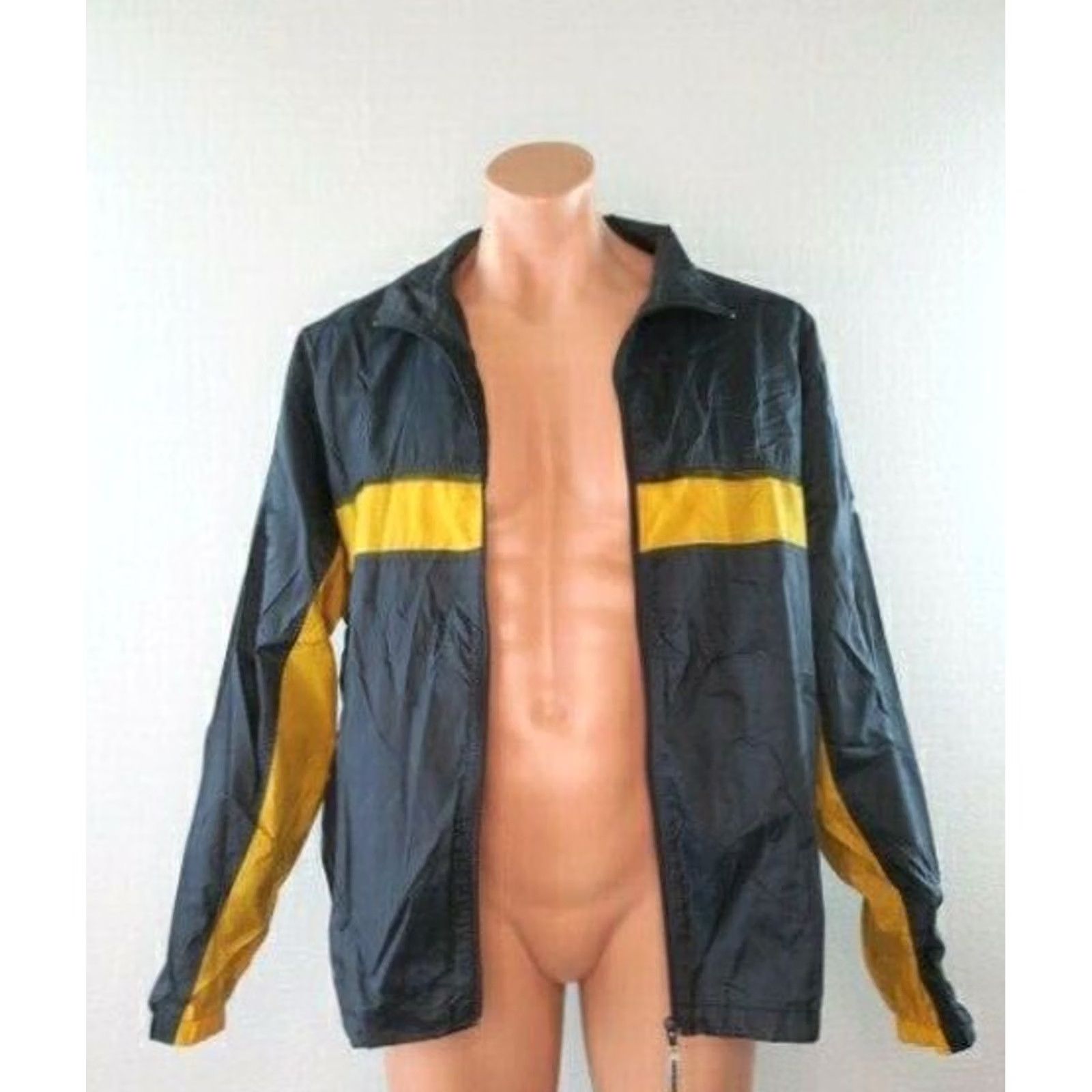 Vintage VINTAGE Counter Culture Windbreaker Jacket XL Blue 90s Skate Surf Zip Mens Dark Blue Size US XL / EU 56 / 4 - 4 Thumbnail