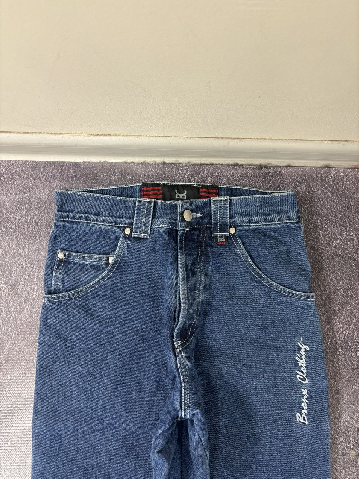 Other Vintage Bronx Clothing Y2K Skate Hype Blue Denim Baggy Jeans Size US 28 / EU 44 - 14 Thumbnail
