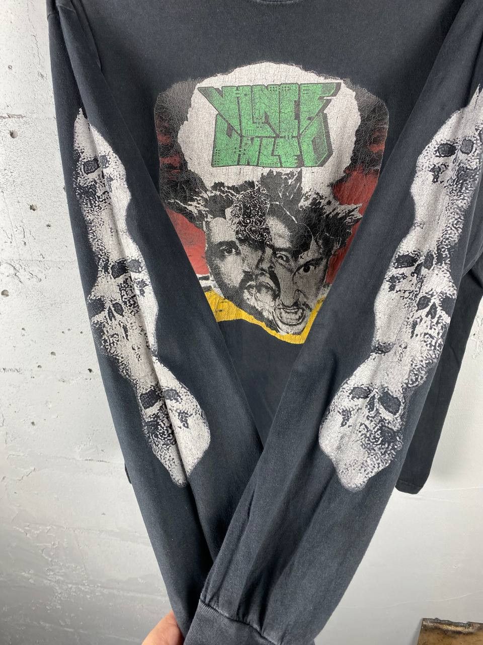 Rap Tees × Vintage Vintage Rap Streetwear Violence Tour T-Shirt Faded Black Size US XL / EU 56 / 4 - 4 Thumbnail