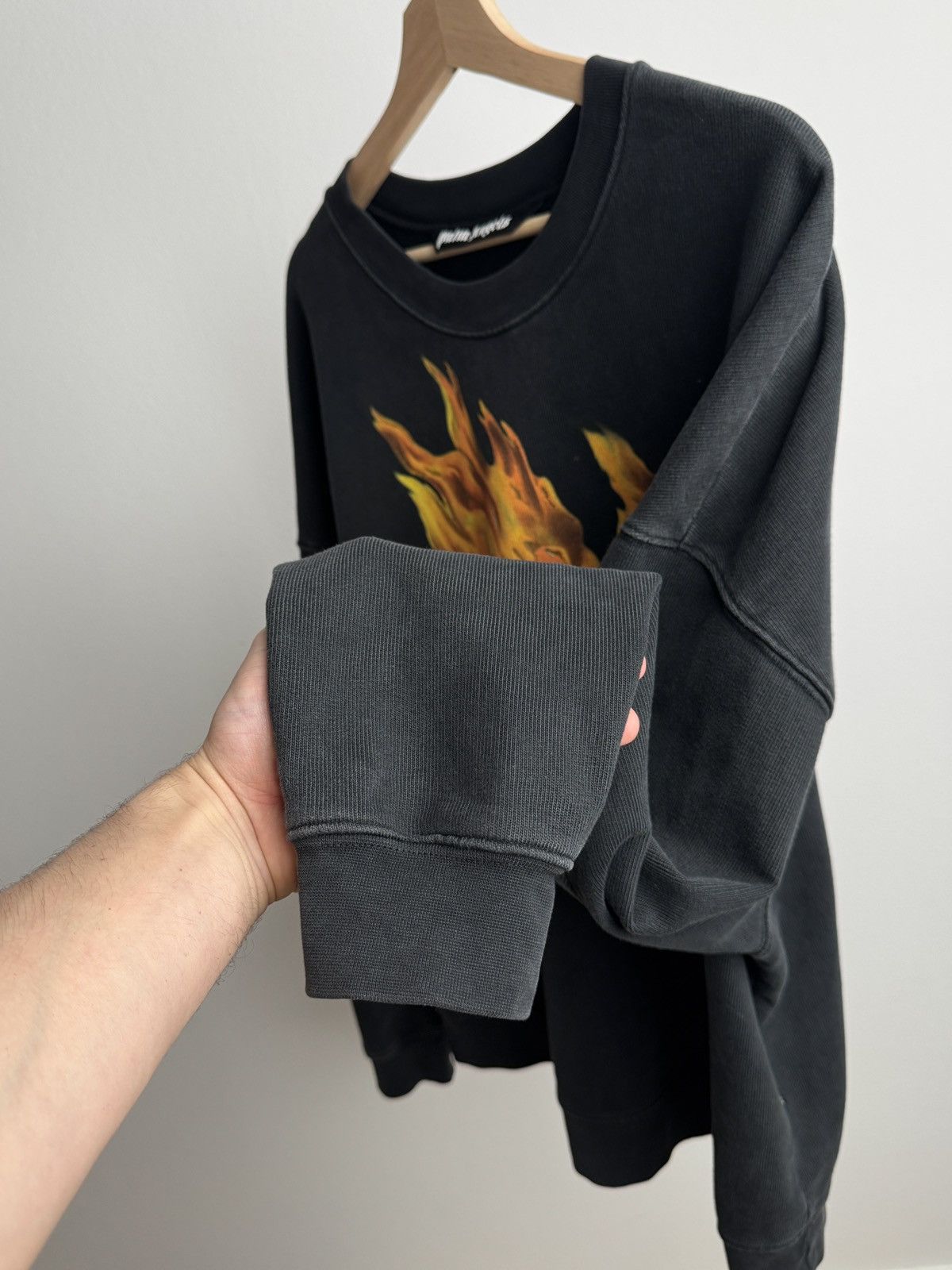 Palm Angels Burning monogram-print sweatshirt Size US M / EU 48-50 / 2 - 5 Thumbnail