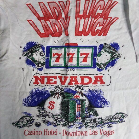 Other Vintage Lady Luck Nevada Casino Hotel T-Shirt Size US M / EU 48-50 / 2 - 1 Thumbnail