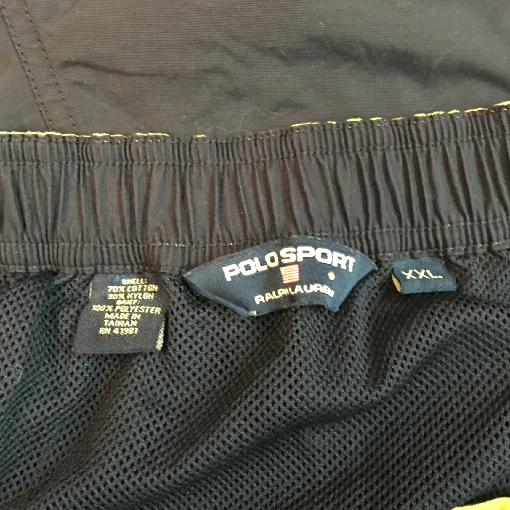 Polo Ralph Lauren Polo Ralph Lauren Mens Navy Blue Drawstring Swim Trunk Bottom XXL Size US XXL / EU 58 / 5 - 4 Thumbnail