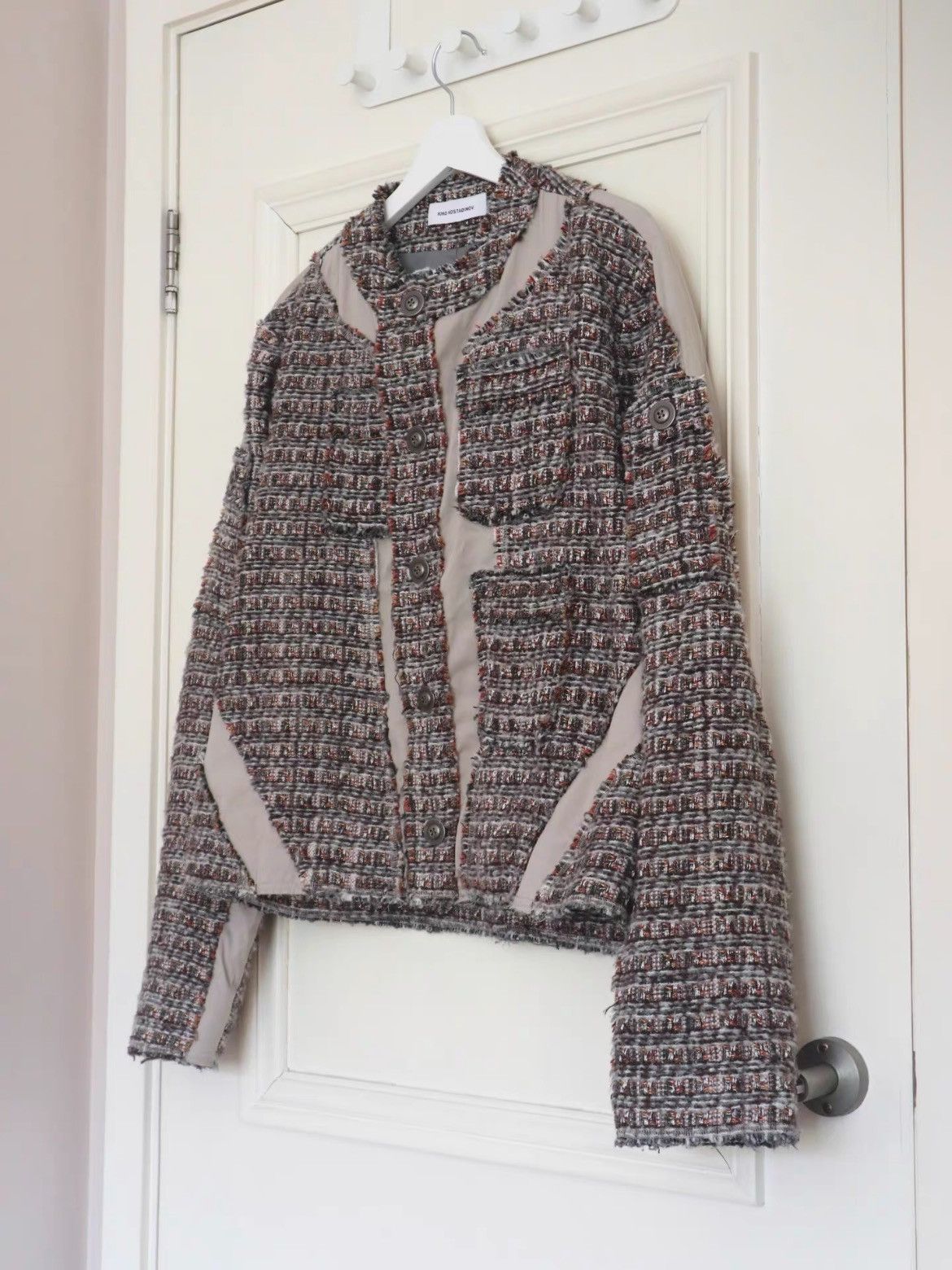 Kiko Kostadinov Sz 46 KIKO KOSTADINOV 21AW Torquils Short Tweed Jacket Size US S / EU 44-46 / 1 - 5 Thumbnail