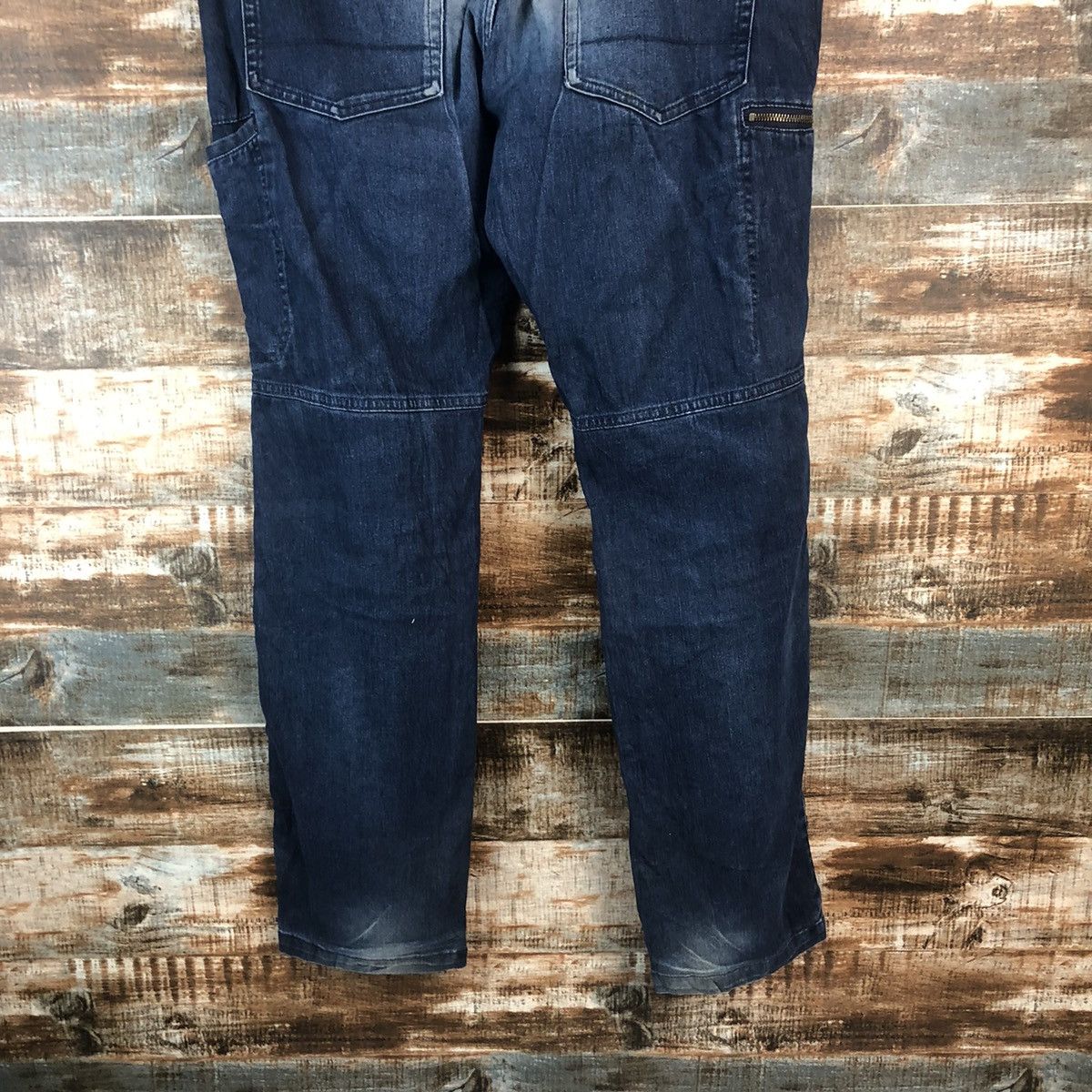 Japanese Brand Field Core Blue Distressed Denim Pants #A2115 Size US 35 - 18 Thumbnail