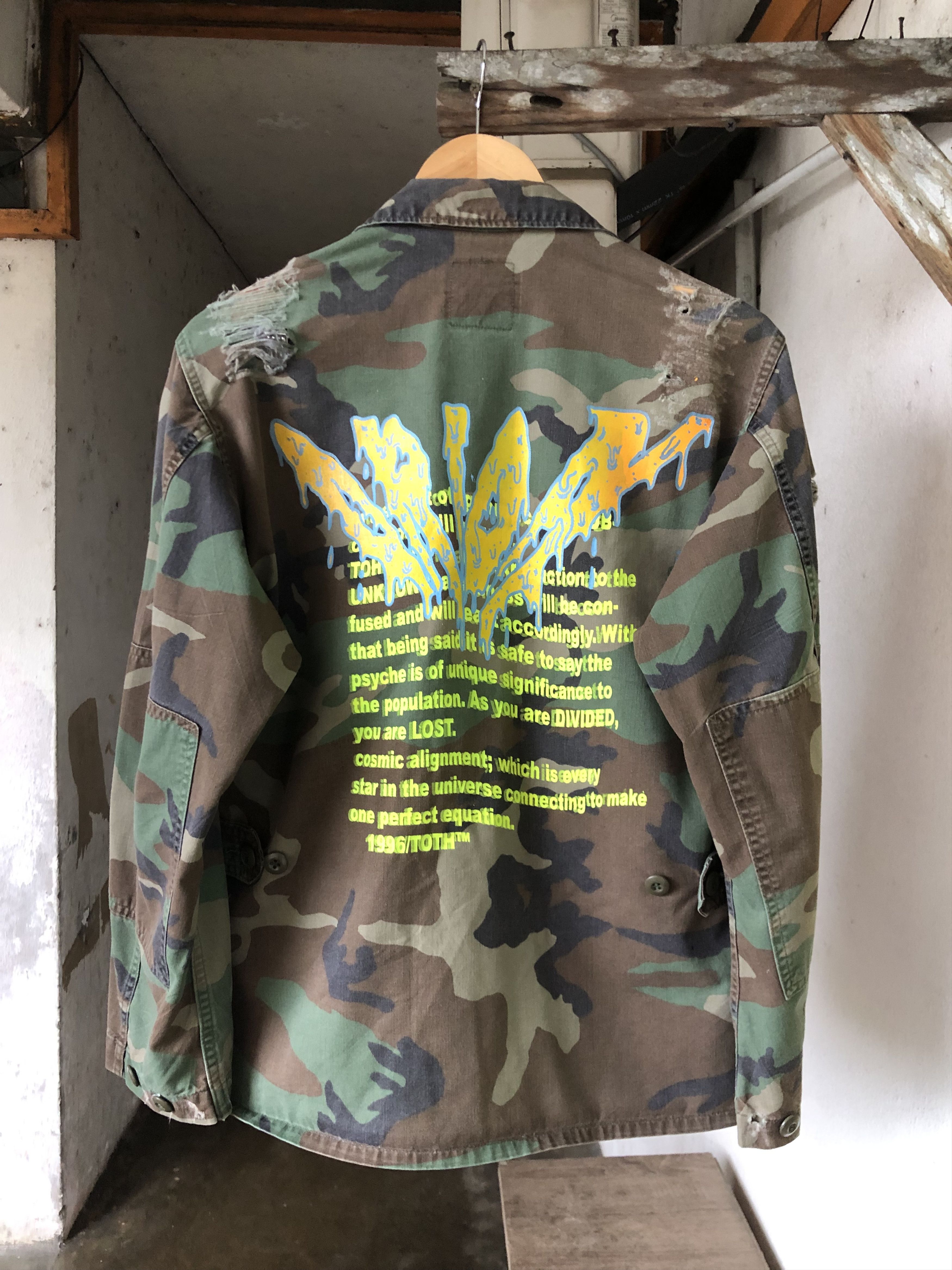 Vintage Vintage Us Army x Orion Band Distressed Army Jacket Size US M / EU 48-50 / 2 - 1 Thumbnail