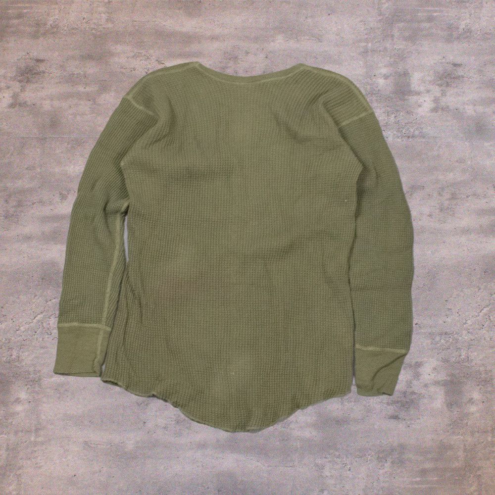 Vintage Vintage 1990’s Waffle Long Sleeve Green Thermal T-Shirt Size US S / EU 44-46 / 1 - 2 Thumbnail