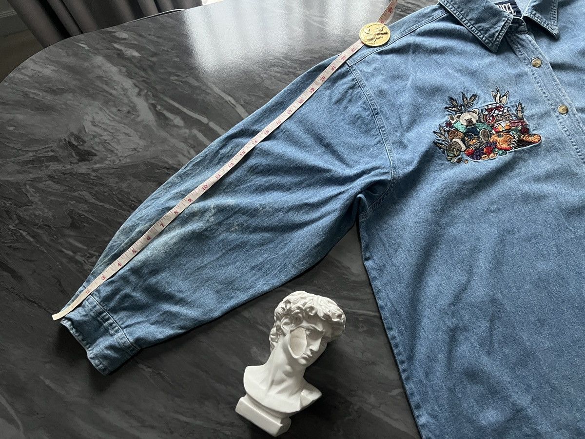 Vintage Quizz : New York Denim Bear Fruit Embroidered Size 3XL / US 20-22 - 10 Thumbnail