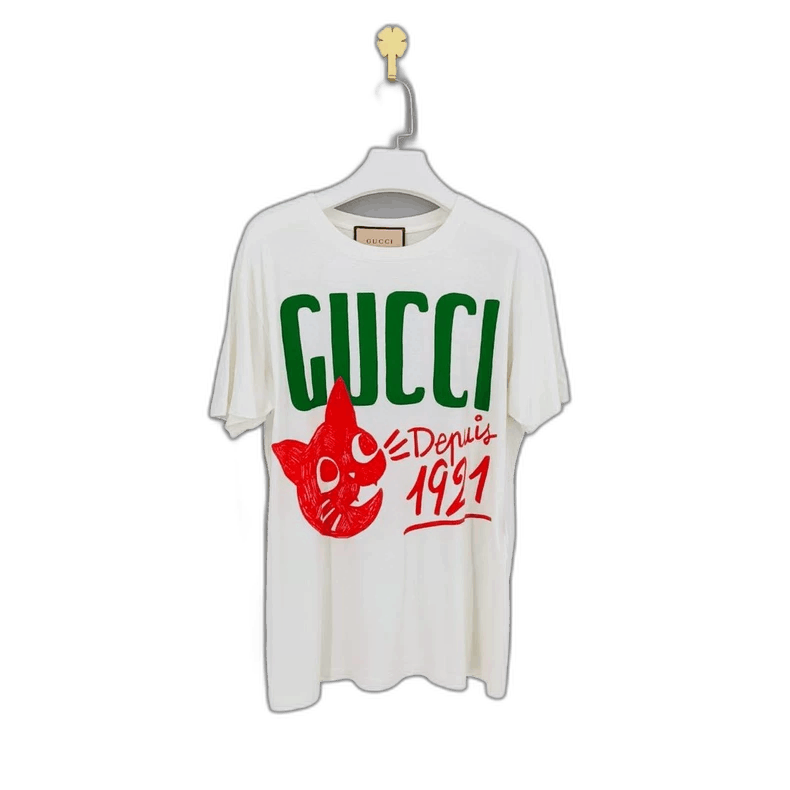 Gucci gucci cartoon logo print t-shirt for women-2507 Size US XXS / EU 40 - 1 Thumbnail