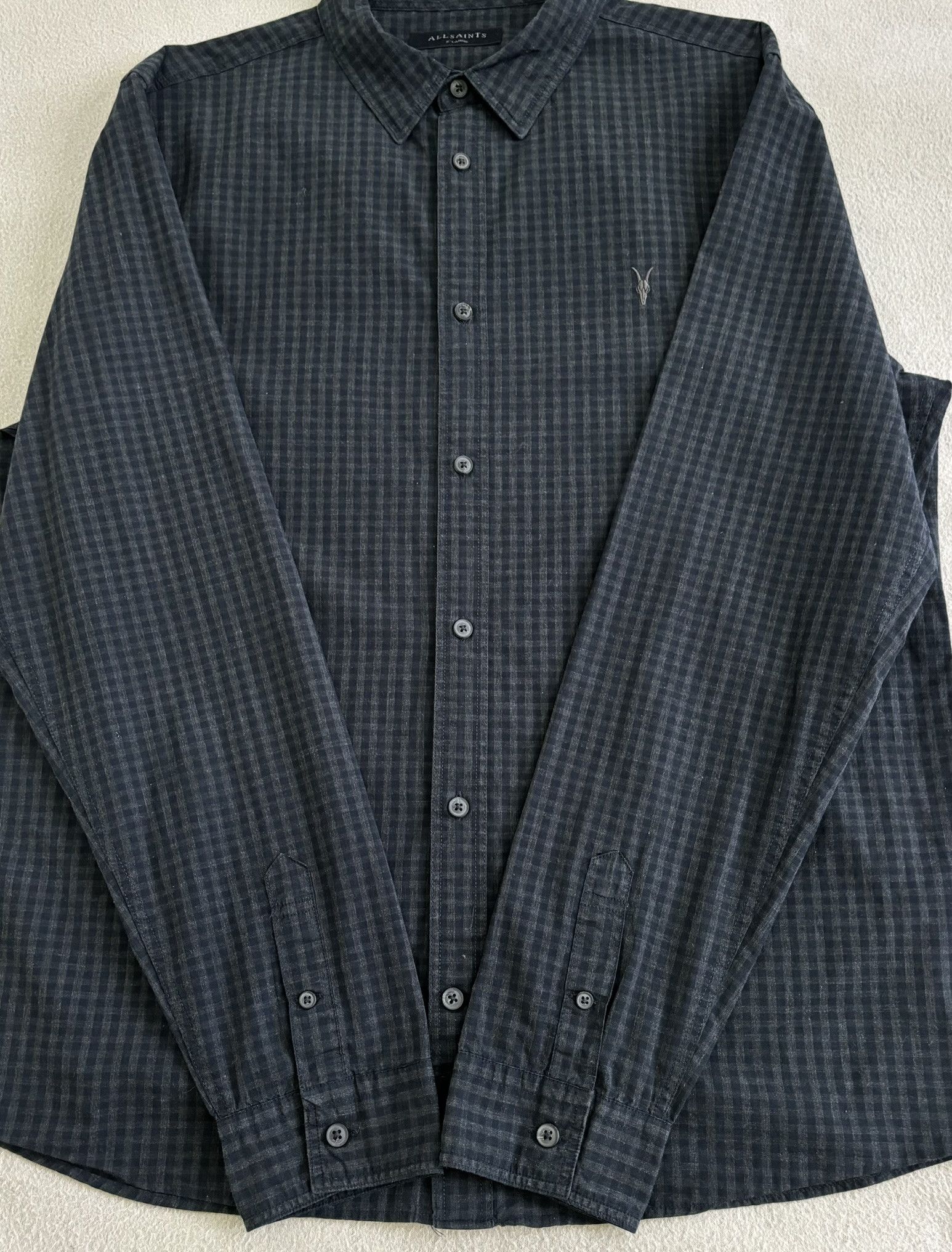Allsaints Allsaints shirt Black Check size XL Size US XL / EU 56 / 4 - 7 Thumbnail