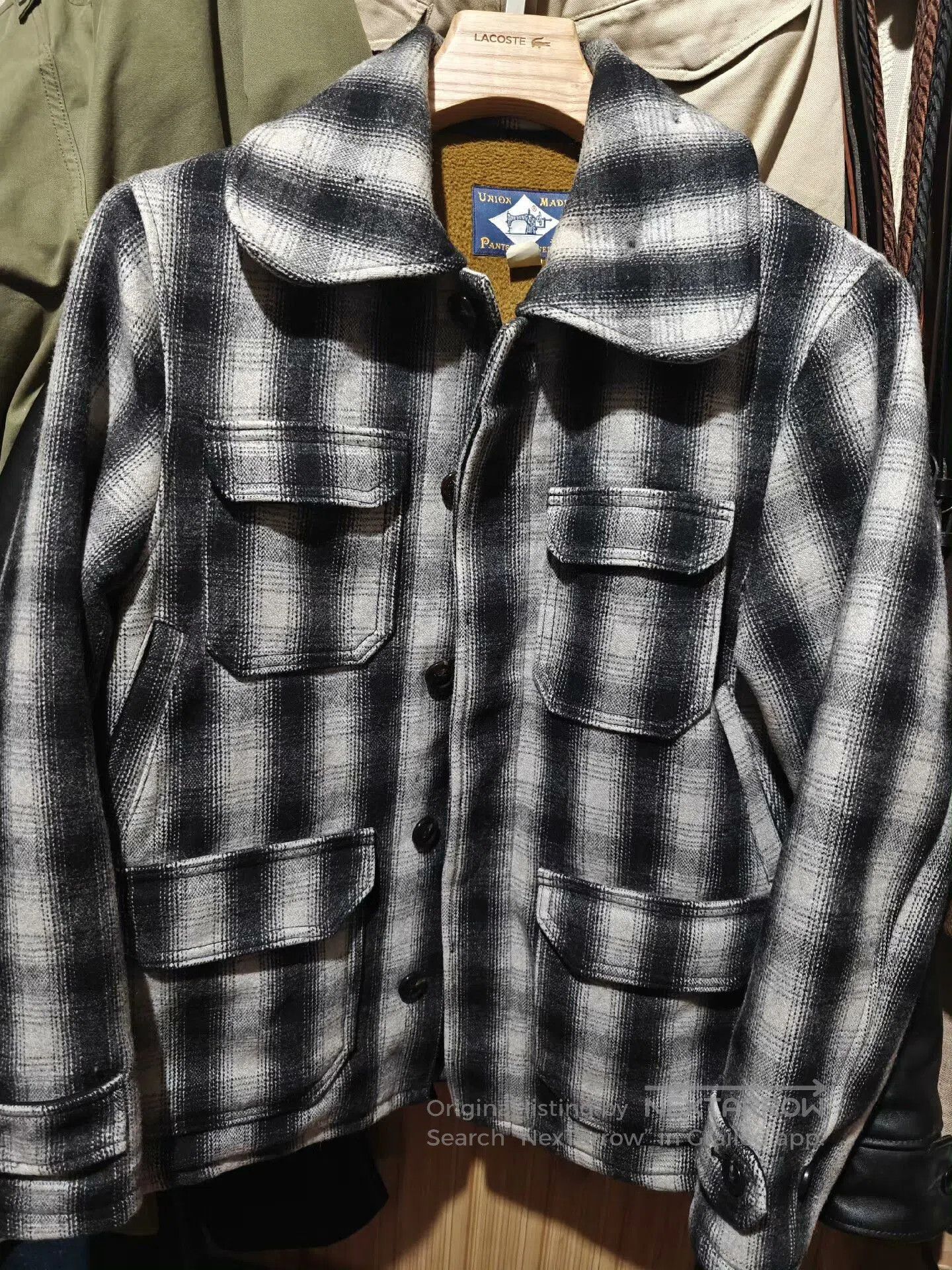 Vintage BOB DONG Men's Wool Plaid Hunting Jacket. Size US M / EU 48-50 / 2 - 1 Thumbnail