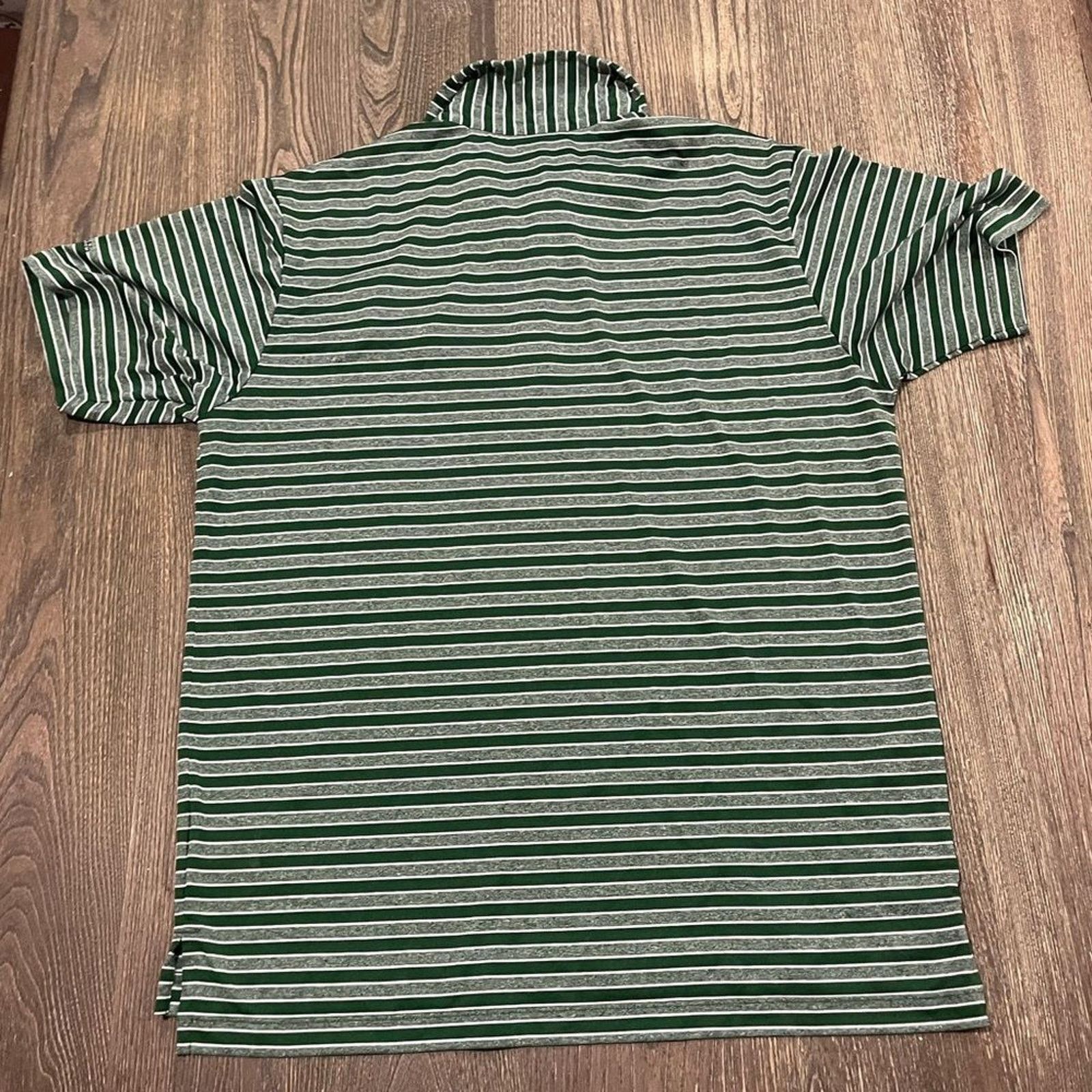 Columbia Columbia Golf Polo Shirt Striped 49ERS Short Sleeve Green L Size US L / EU 52-54 / 3 - 5 Thumbnail