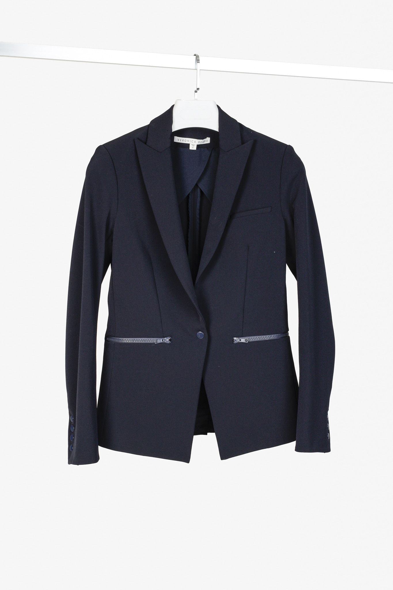 Veronica Beard Veronica Beard Navy Iconic Scuba Dickey Jacket Size XS / US 0-2 / IT 36-38 - 1 Thumbnail