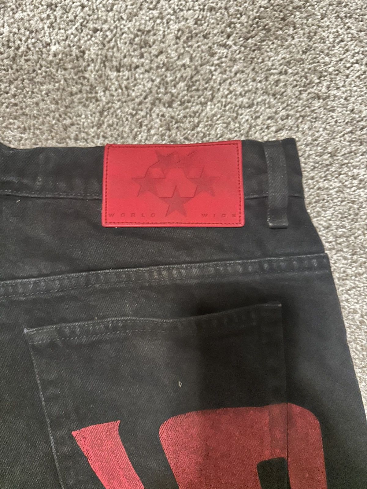 Sp5der Sp5der black denim jeans Size US 34 / EU 50 - 4 Thumbnail