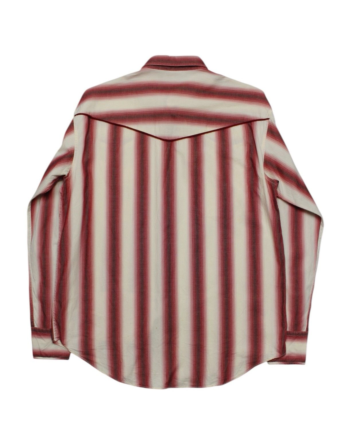 Hysteric Glamour SS2002 PPFM SECRET POCKET OMBRÉ STRIPE WESTERN SHIRT Size US M / EU 48-50 / 2 - 2 Thumbnail