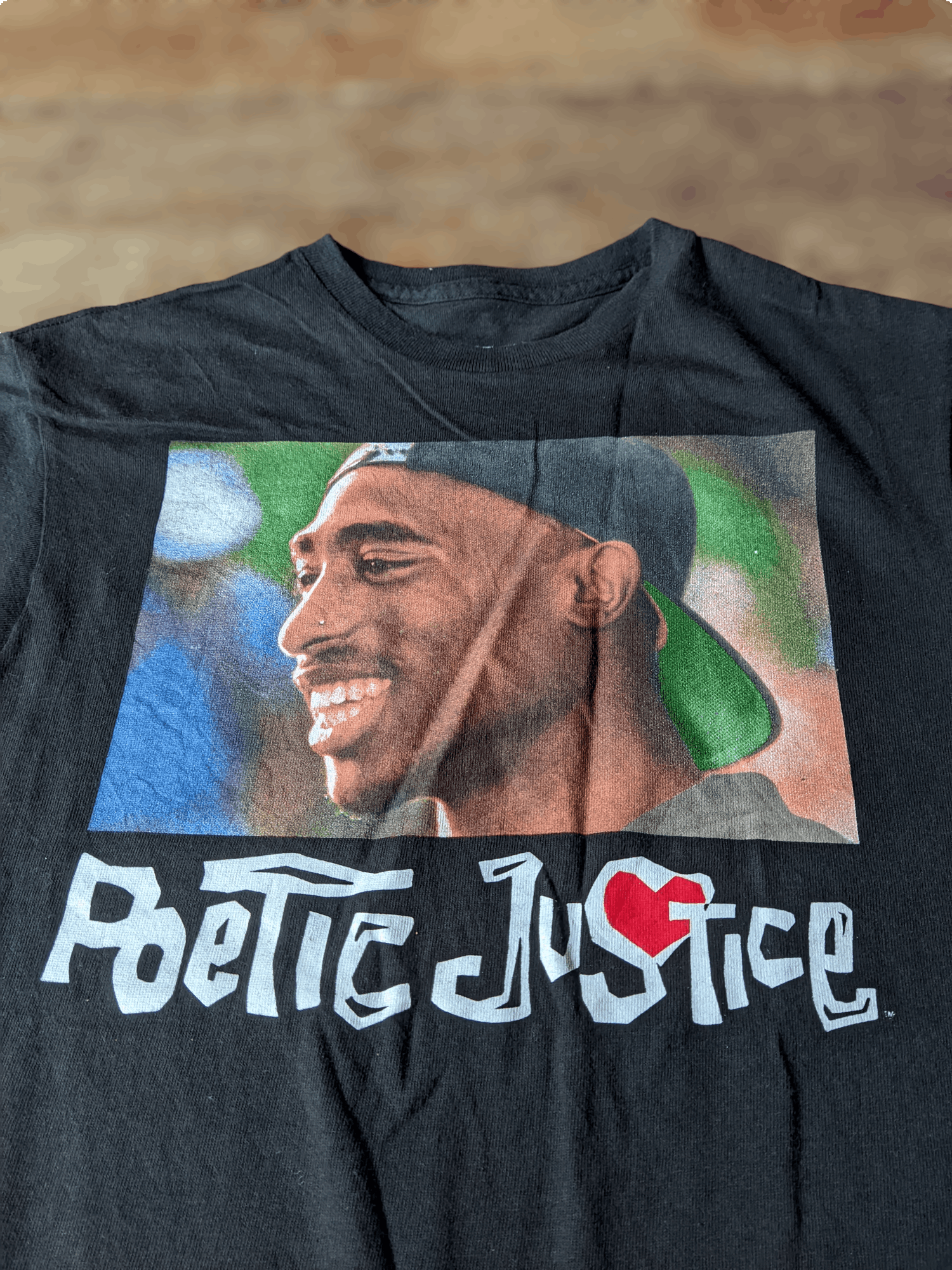 Rap Tees Poetic Justice Tupac Shakur Photo Tee Size US S / EU 44-46 / 1 - 2 Thumbnail