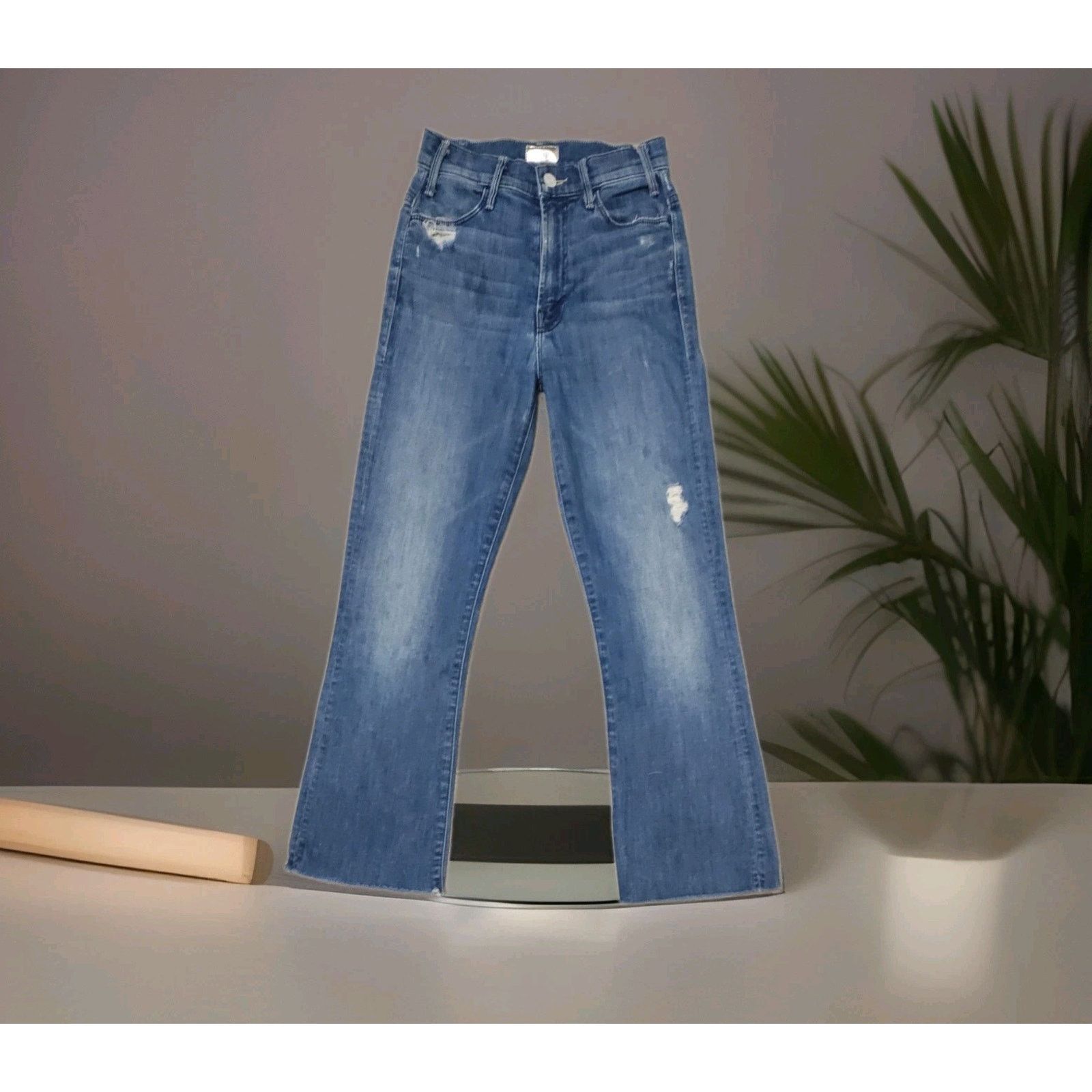 MOTHER Mother Denim Hustle Ankle Fray High Rise In Graffiti Girl 24 Size 24" / US 00 / IT 34 - 5 Thumbnail