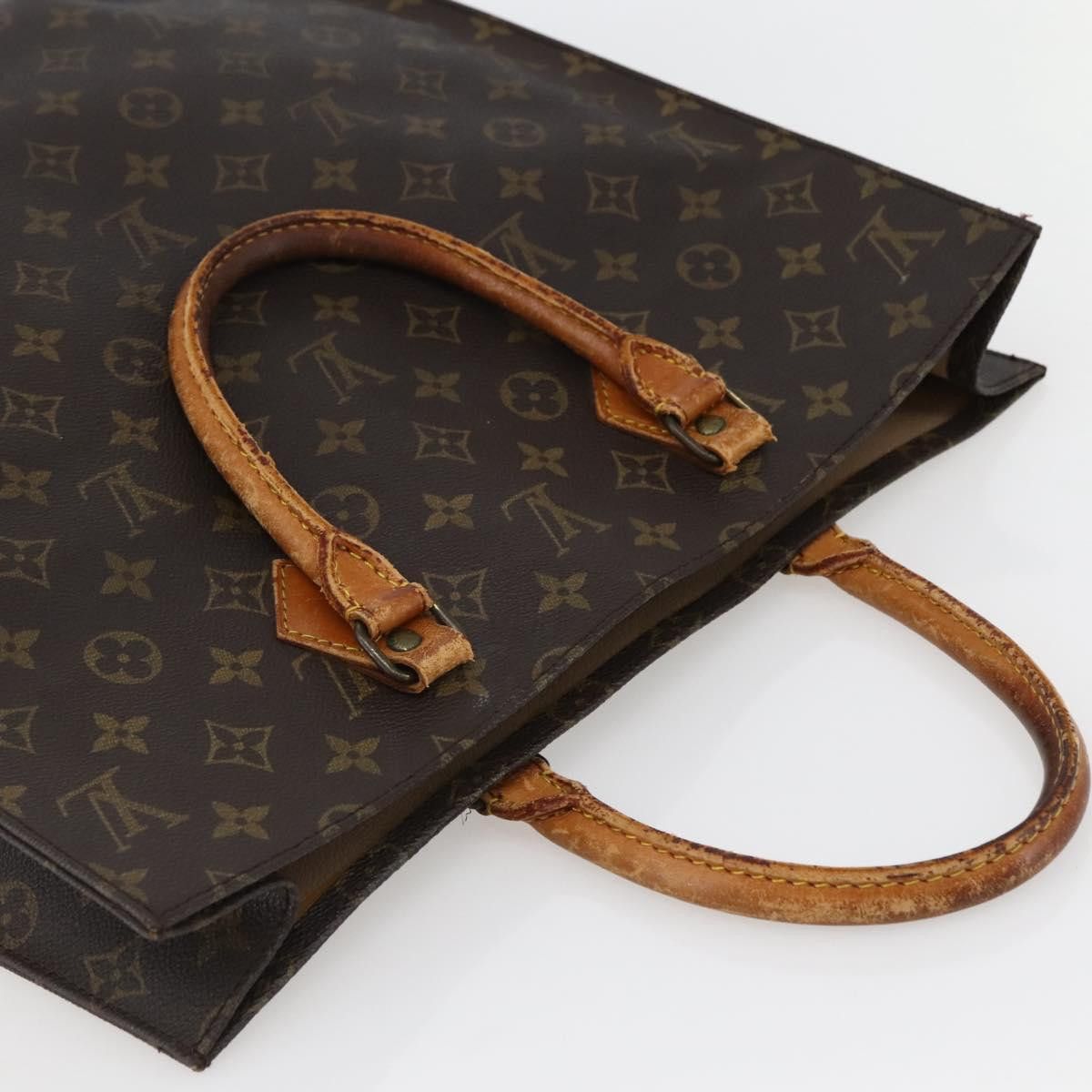 Louis Vuitton LOUIS VUITTON Monogram Sac Plat Hand Bag M51140 Size ONE SIZE - 6 Thumbnail