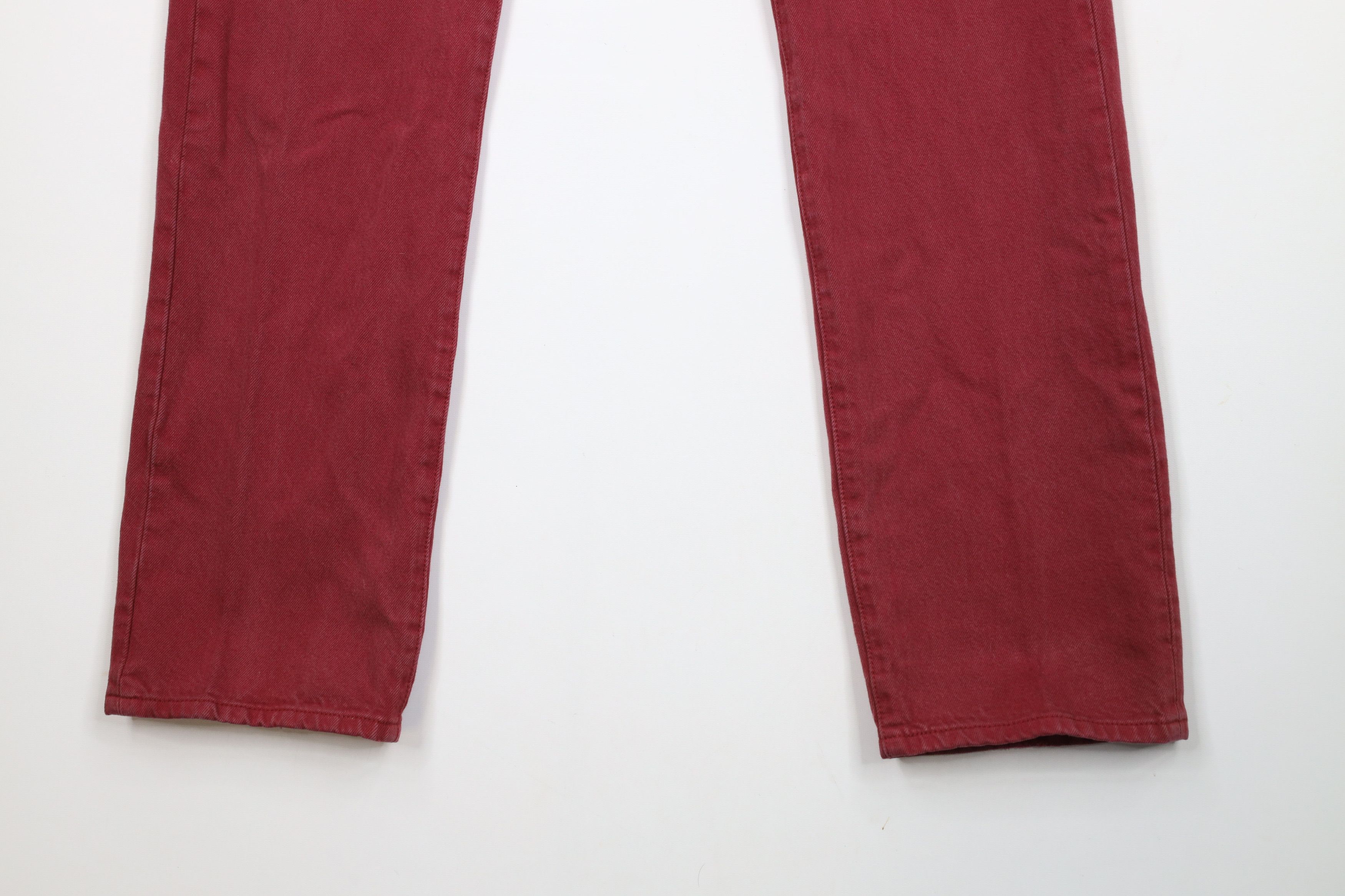 Levi's × Vintage Vintage Y2K Levis 501xx Button Fly Original Fit Jeans Red Size US 34 / EU 50 - 4 Thumbnail