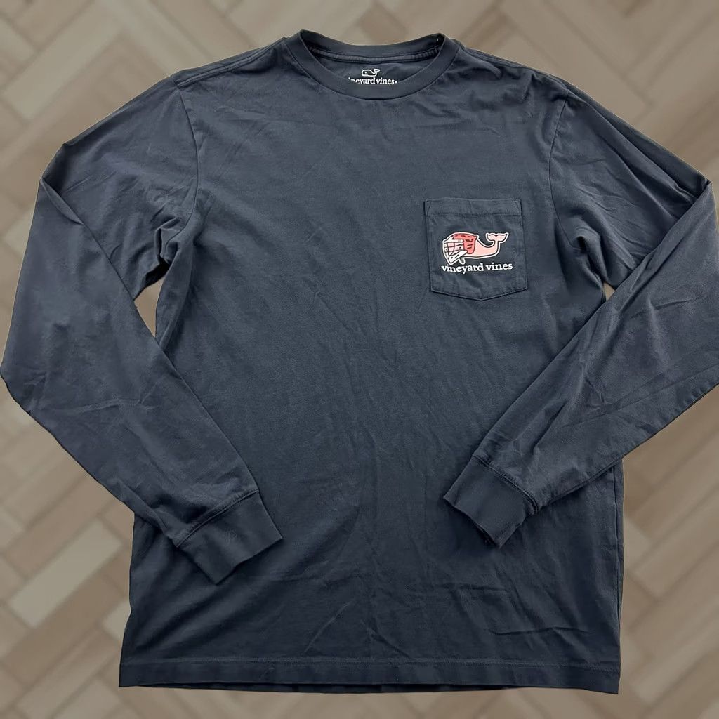 Vineyard Vines Vineyard Vines Lacrosse Long Sleeve Pocket T Shirt Men's XS Blue Size US XS / EU 42 / 0 - 1 Thumbnail