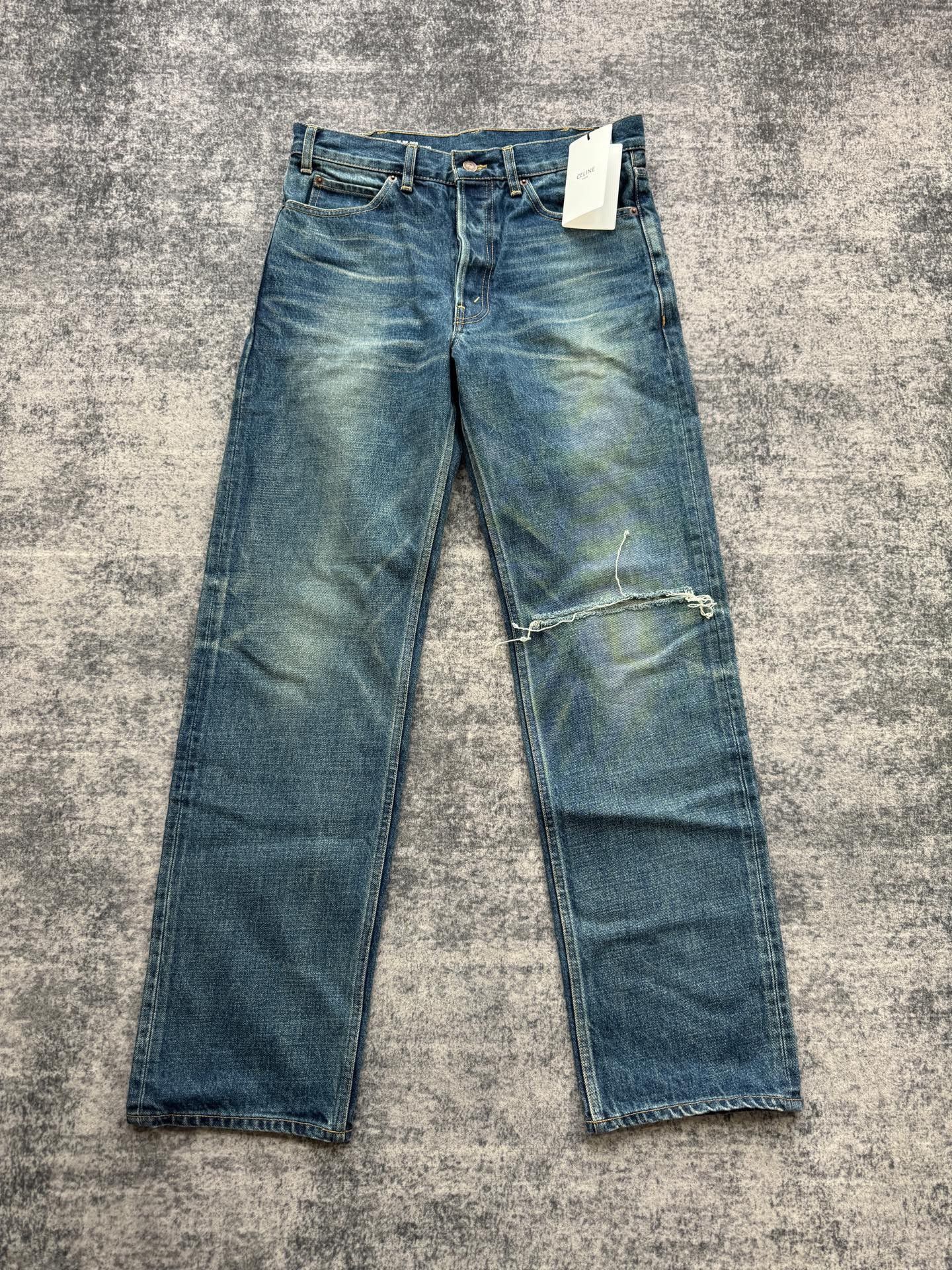 Celine Celine Washed Distressed Jeans Size 28" / US 6 / IT 42 - 1 Thumbnail