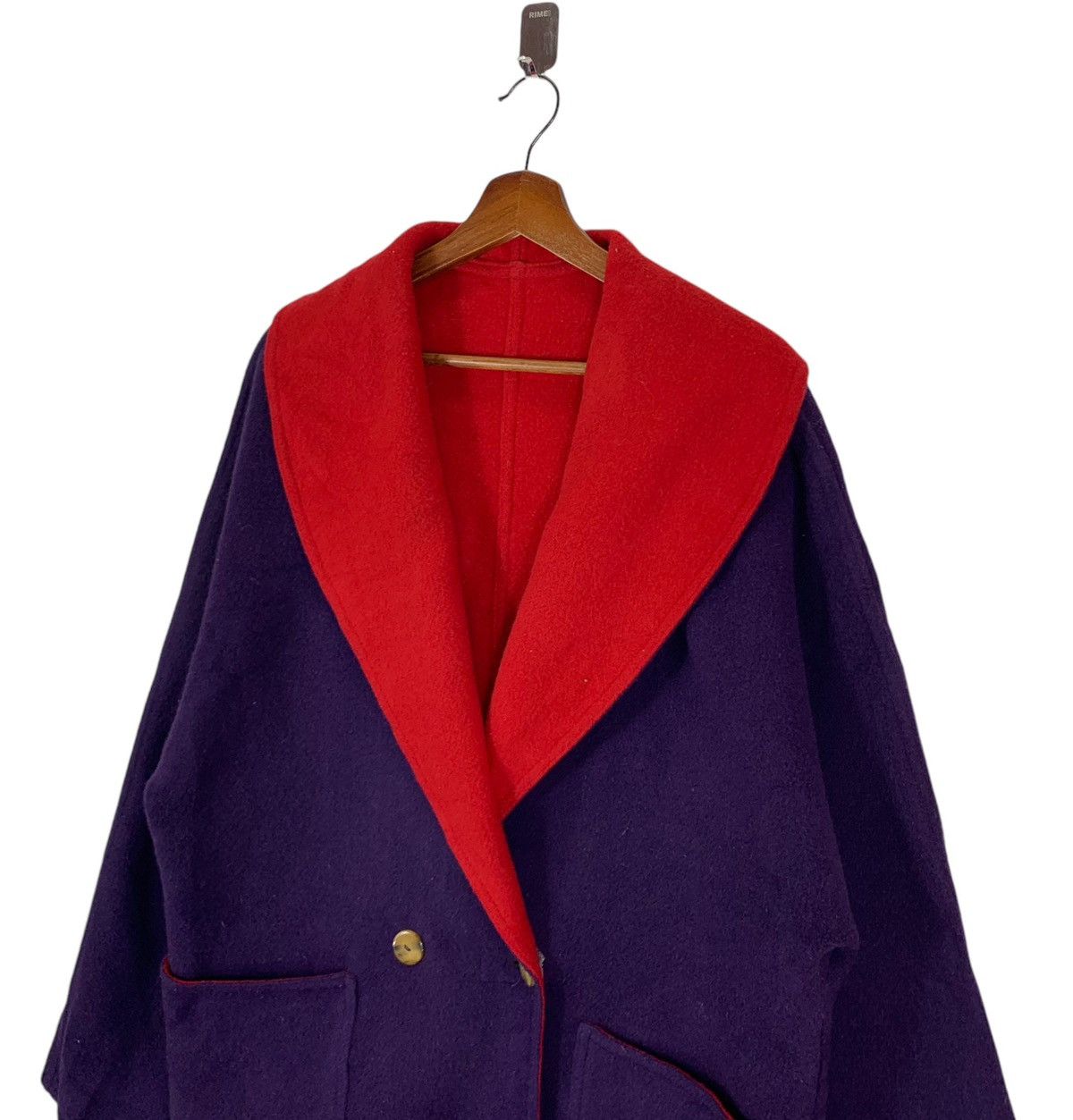 Designer × Vintage ⚡️⚡️ WEILL PARIS DOUBLE BREASTED WOOL COAT Size M / US 6-8 / IT 42-44 - 4 Thumbnail