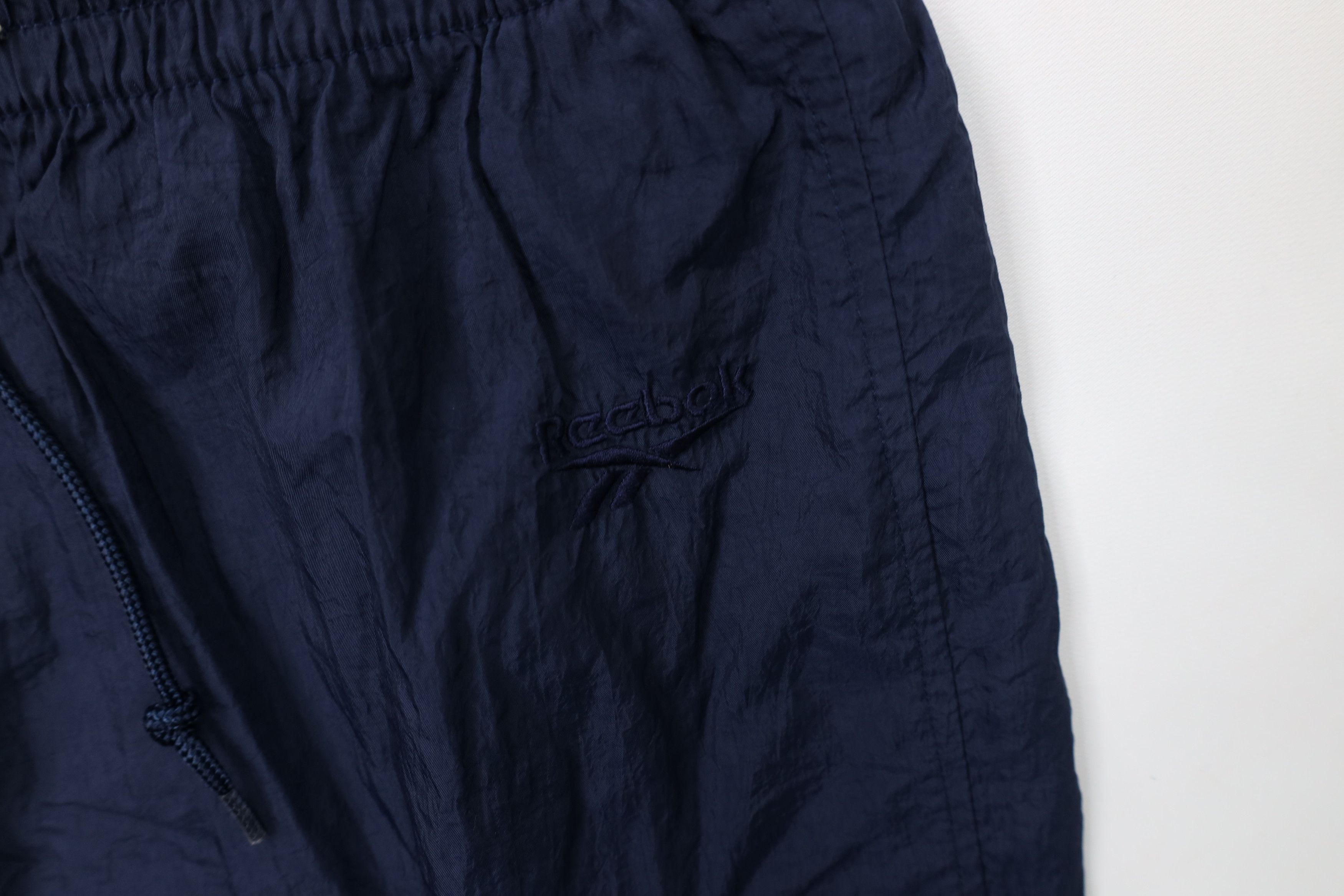 Reebok Vintage 90s Reebok Windbreaker Joggers Pants Blue Nylon Size US 38 / EU 54 - 6 Thumbnail