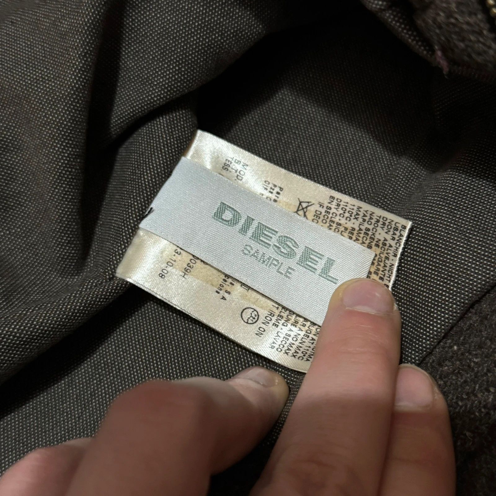 Diesel Black Gold Diesel asymmetrical buttons & zip wool sample jacket Size S / US 4 / IT 40 - 9 Thumbnail