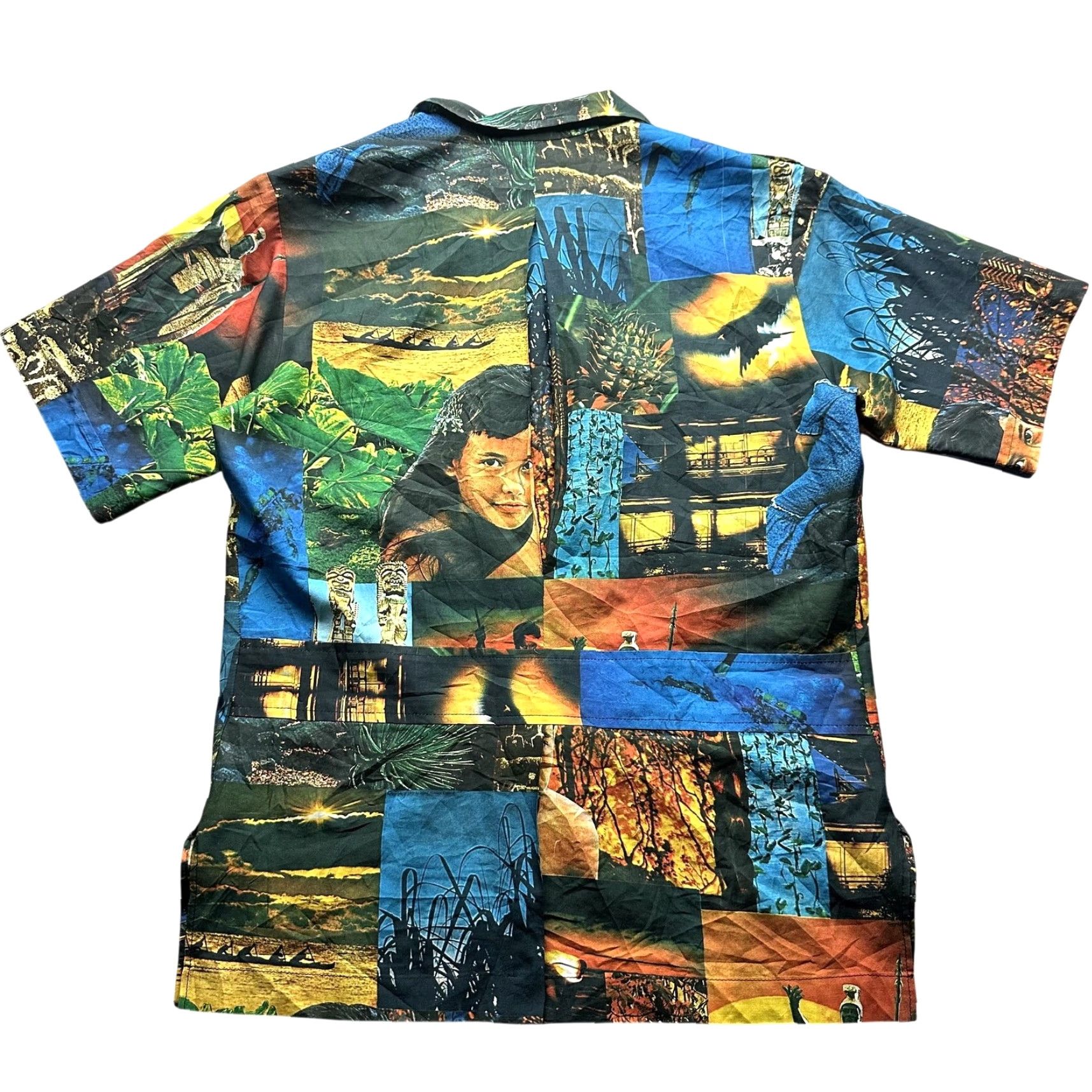 Vintage VINTAGE Waltah Clarke's Photography Collage Hawaiian Shirt Large AOP RARE Size US L / EU 52-54 / 3 - 2 Thumbnail