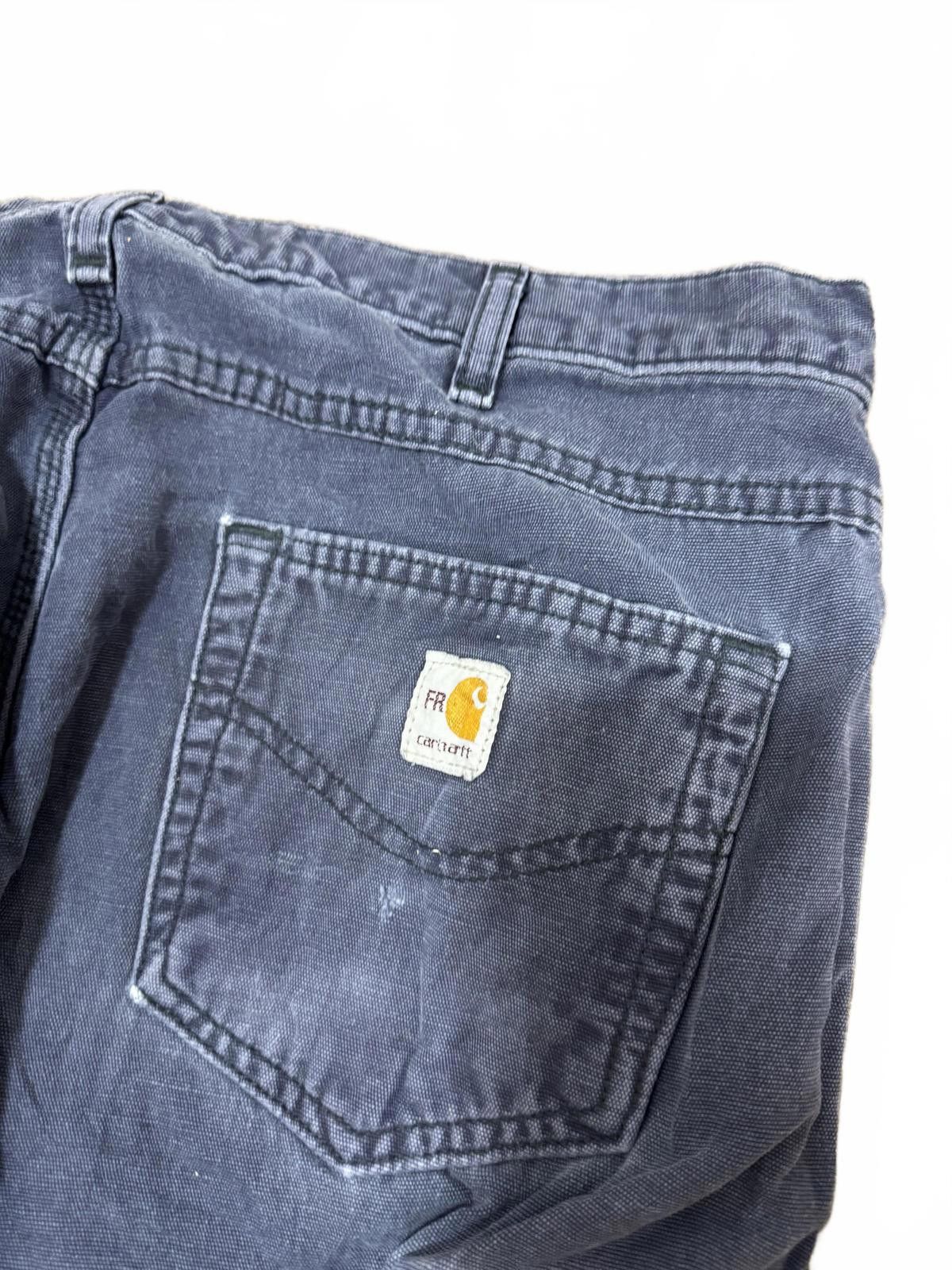 Carhartt Carhartt Work Pants Blue Paint-Stained 36X34 Size US 36 / EU 52 - 2 Thumbnail