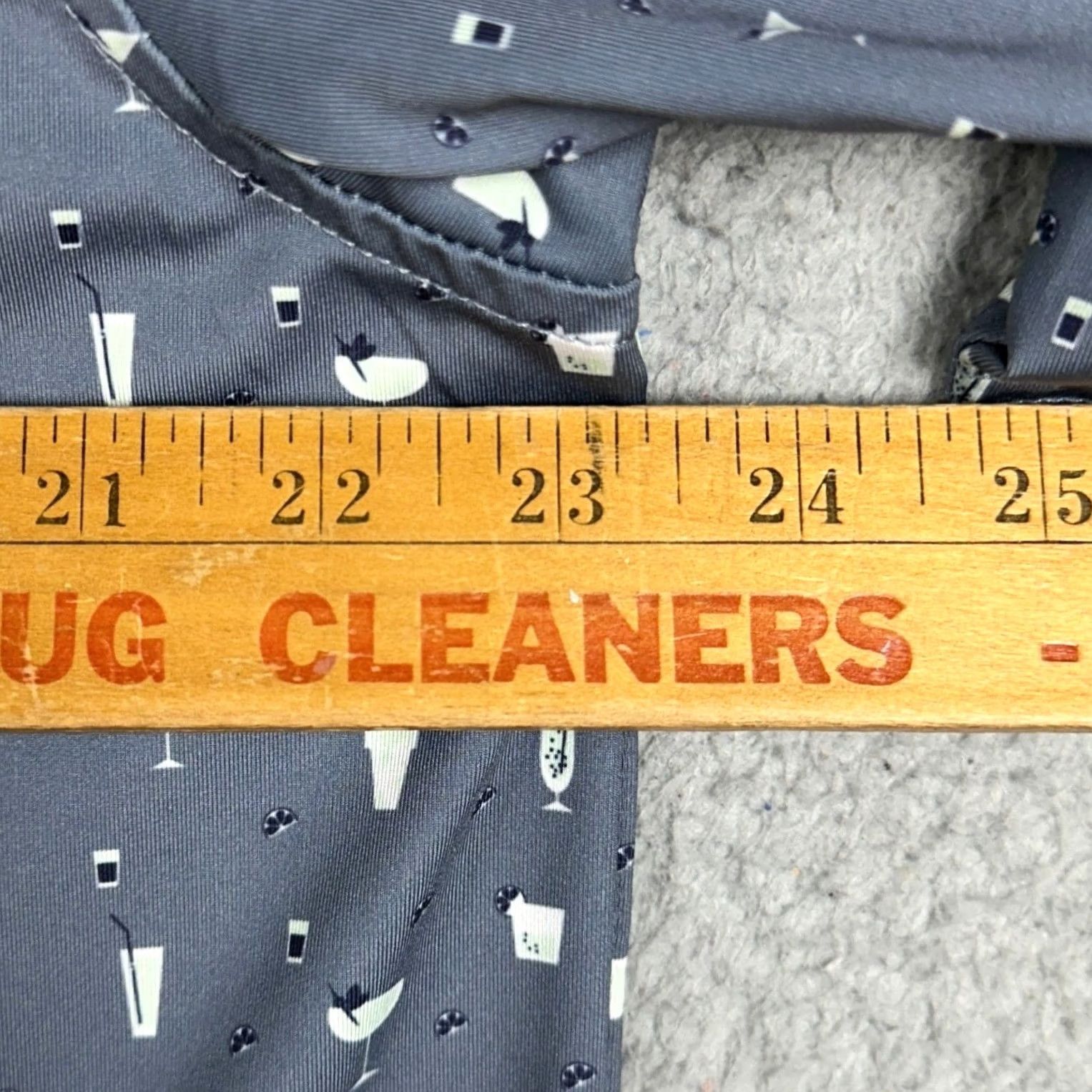 Vintage Straight Down Polo Shirt Mens L Blue-Gray Performance Golf Cocktail Print Shirt Size US L / EU 52-54 / 3 - 7 Thumbnail