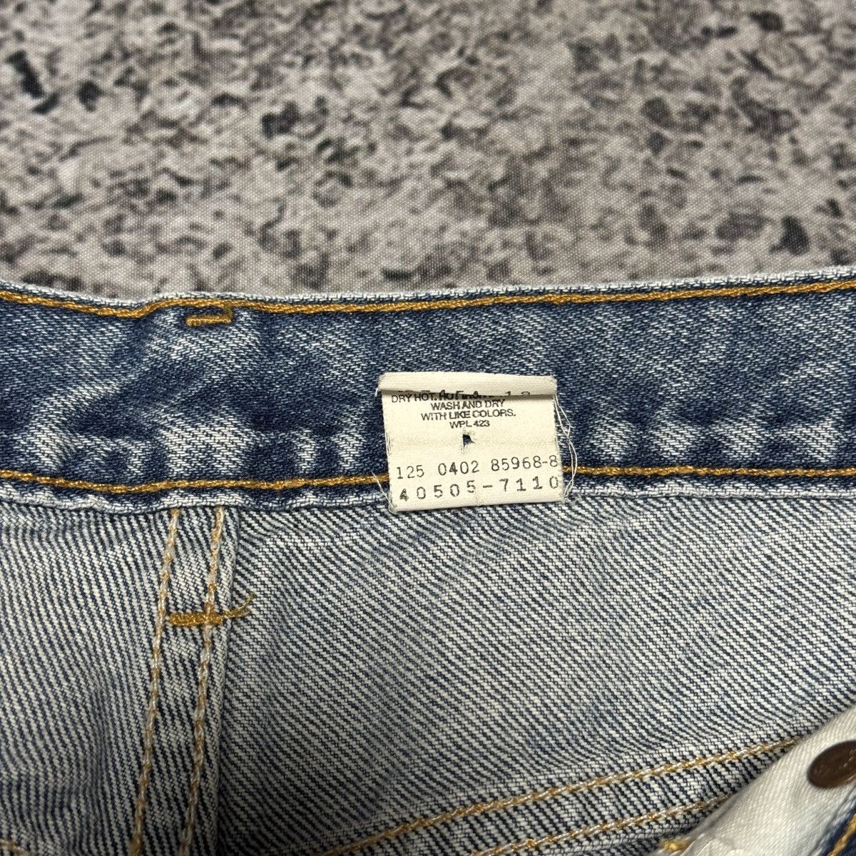 Levi's Levi’s 505 Faded Thrashed Distressed Jeans ERD Grunge Chrome Size US 35 - 6 Thumbnail