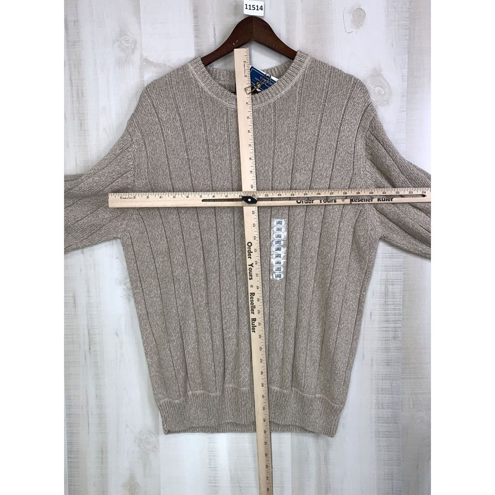 Dockers VINTAGE: false Dockers Sweater Crew Neck Knit Long Sleeve Khaki Beige Cotton Men L Regular Pullover Winter Casual Workwear Travel Size US L / EU 52-54 / 3 - 5 Thumbnail