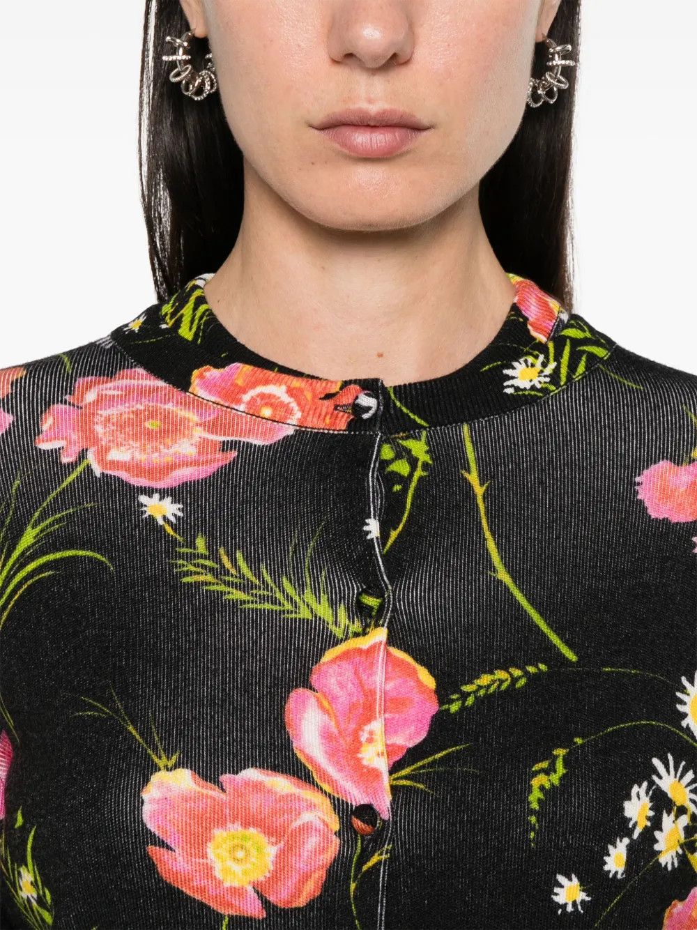 Balenciaga o1y0625 Cardigan in Multicolor Size S / US 4 / IT 40 - 2 Thumbnail