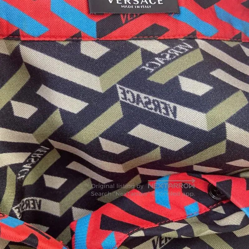 Versace Versace Multicolor Silk Shirt for Women . Size M / US 6-8 / IT 42-44 - 4 Thumbnail