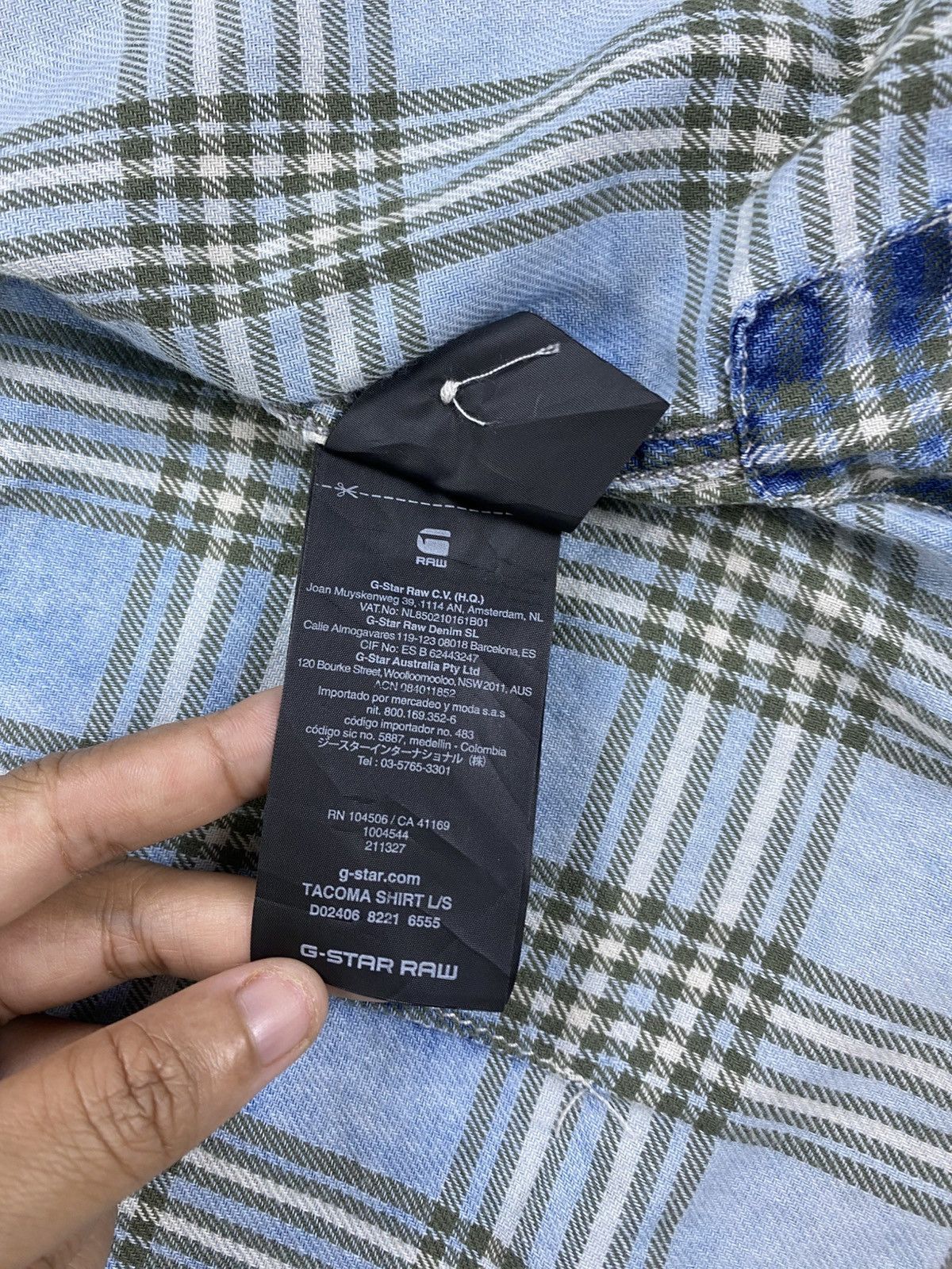 G-Star Vintage G-Star Raw Acid Wash Plaid Button Ups Shirt Size US S / EU 44-46 / 1 - 13 Thumbnail