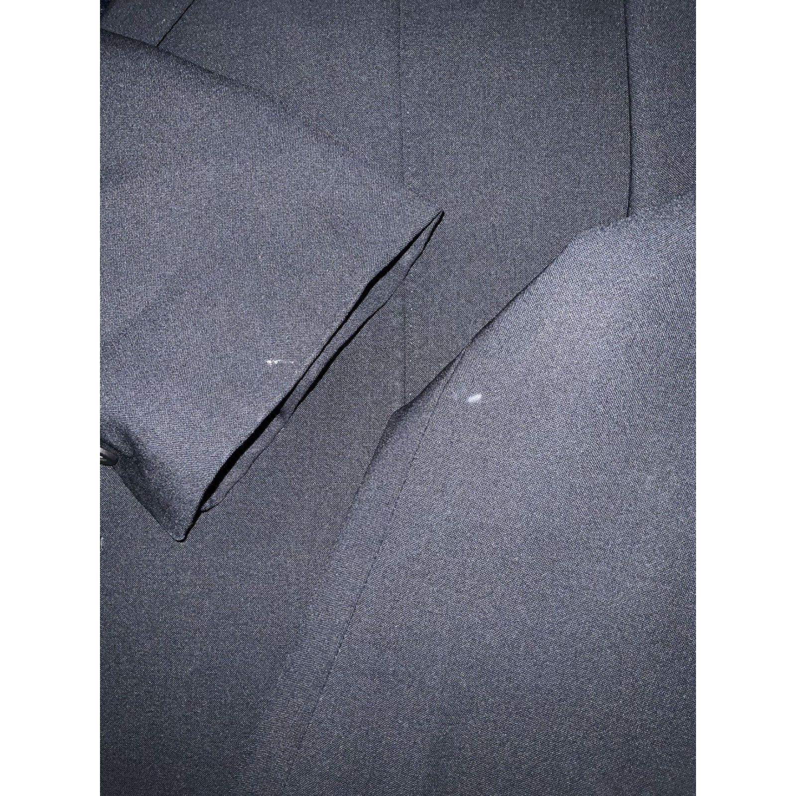 Armani Armani Collezioni M Line Blazer Navy Wool Two Button Sportscoat Jacket Sz. 50 Mens Regular Size 50 Blues Size 50R - 7 Thumbnail