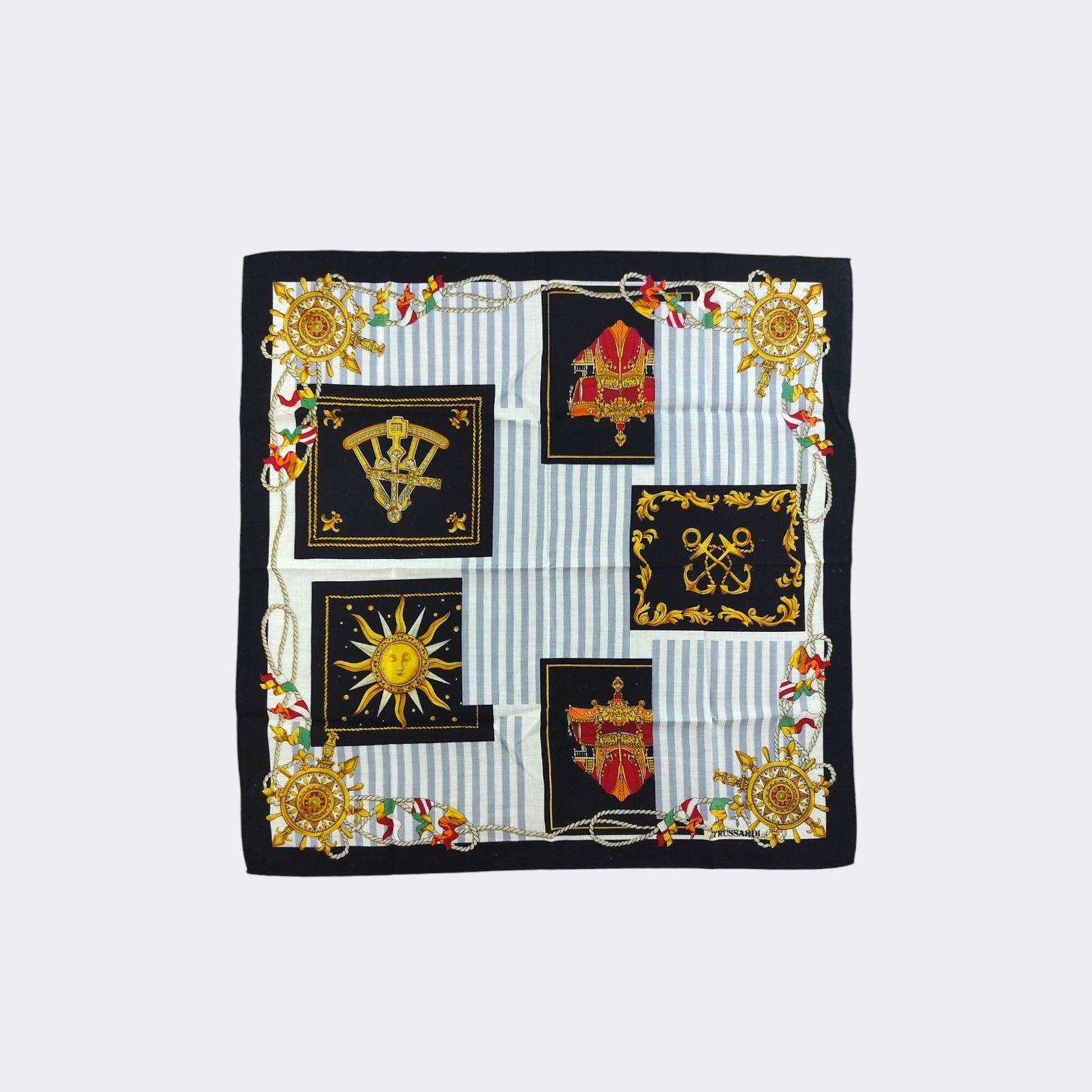 Trussardi Vintage Trussardi Handkerchief Neckerchief Bandana H174G Size ONE SIZE - 2 Thumbnail