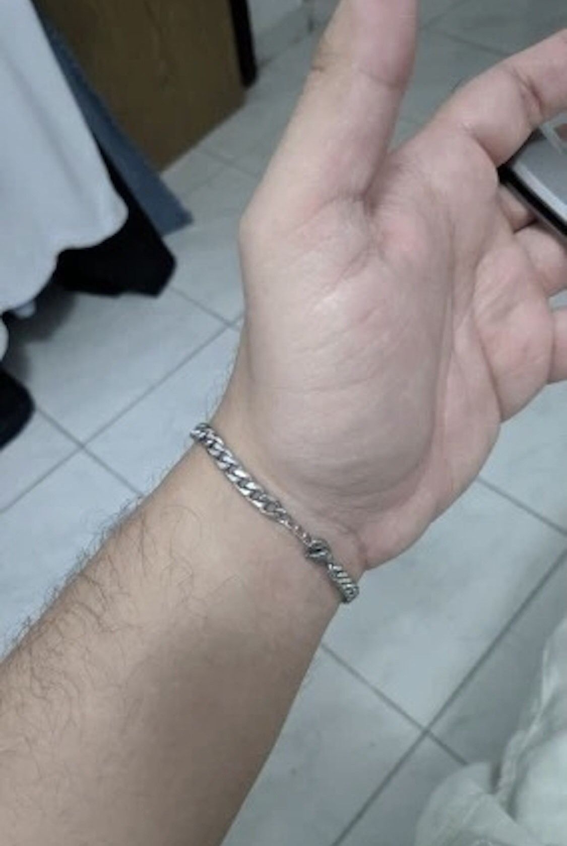 Other 3 MM Width Cuban Link Chain Bracelet Size ONE SIZE - 3 Thumbnail