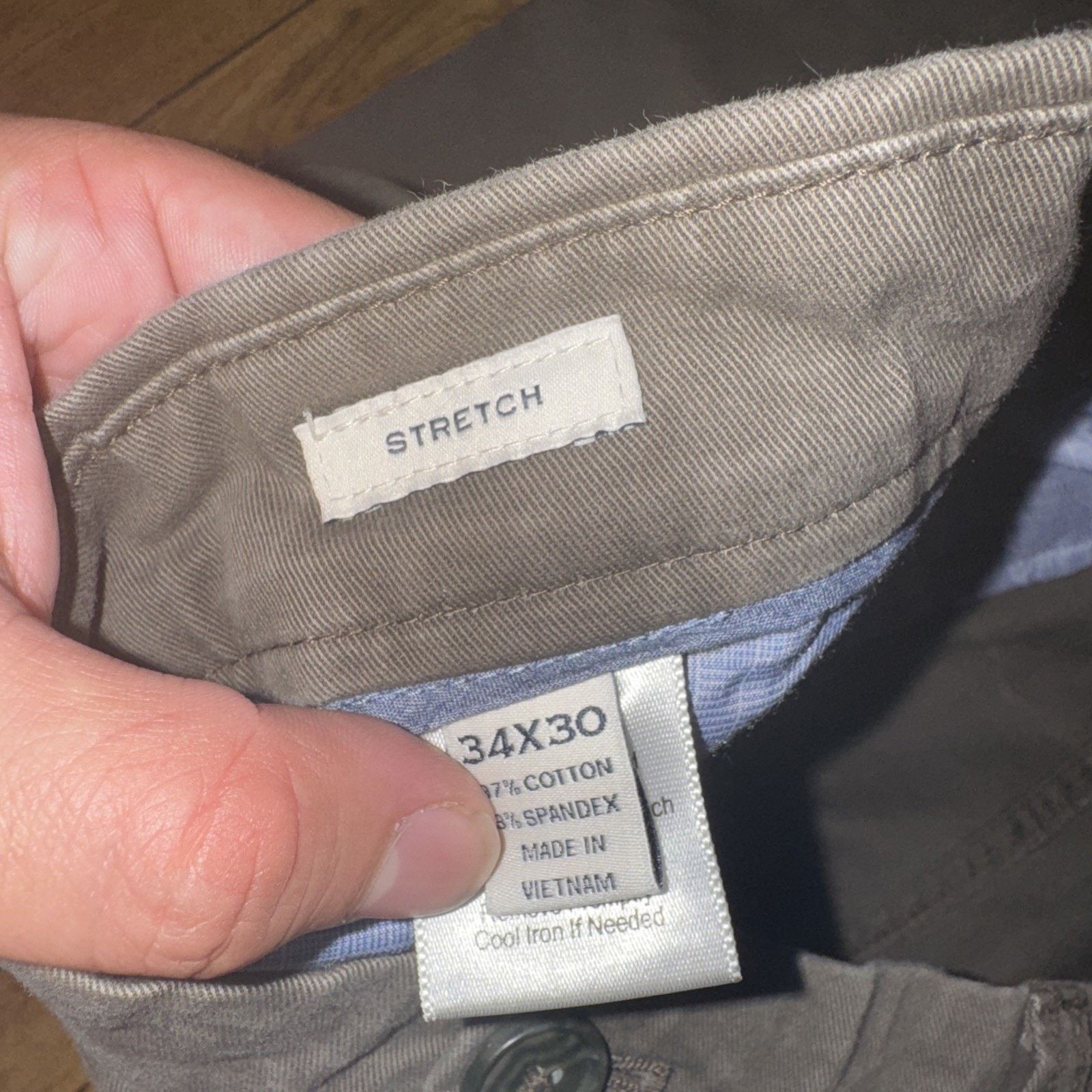 Joseph Abboud × Vintage Joseph Abboud Taupe Chino Pants 36x31 Size US 36 / EU 52 - 5 Thumbnail