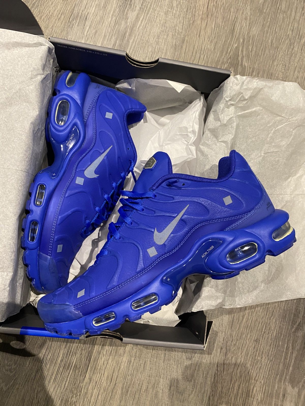 A-COLD-WALL* × Nike A-Cold-Wall* x Nike Blue Air Max Plus - US10 Size US 10 / EU 43 - 4 Thumbnail