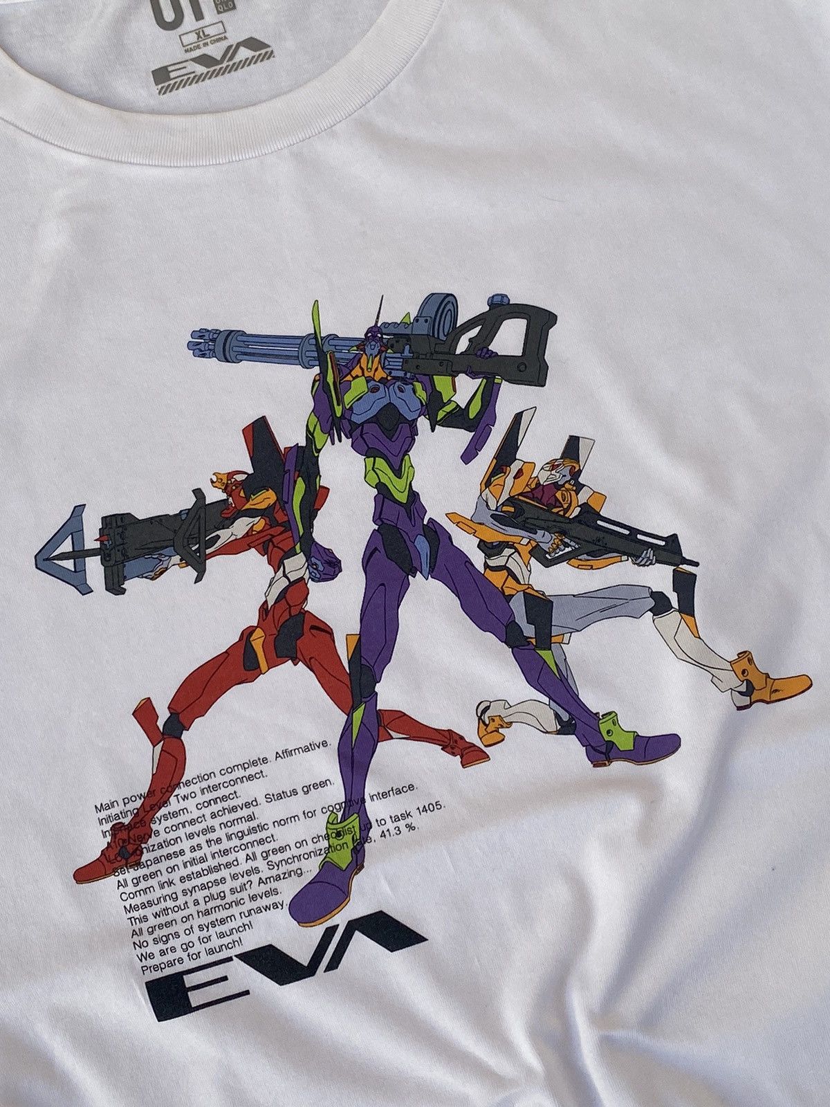 Anime × Japanese Brand × Uniqlo Neon Genesis Evangelion Uniqlo T-shirt Size US L / EU 52-54 / 3 - 3 Thumbnail