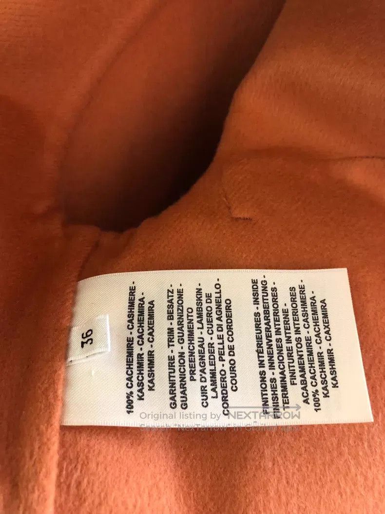 Hermes Hermes Orange Women's Short Coat Size XS / US 0-2 / IT 36-38 - 7 Thumbnail