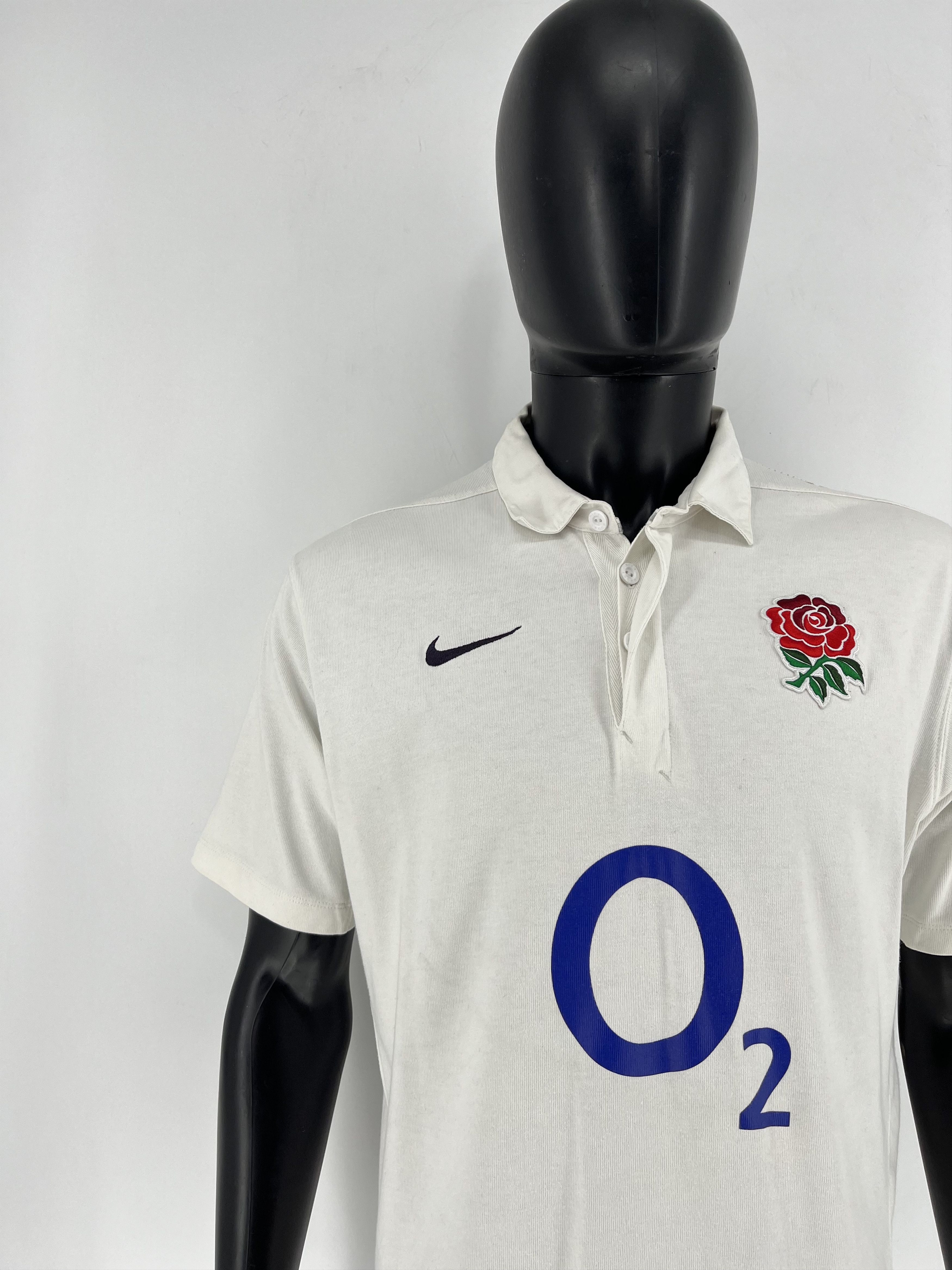Nike England Rugby Union 2009 2010 Nike Home Classic Jersey Size US L / EU 52-54 / 3 - 6 Thumbnail