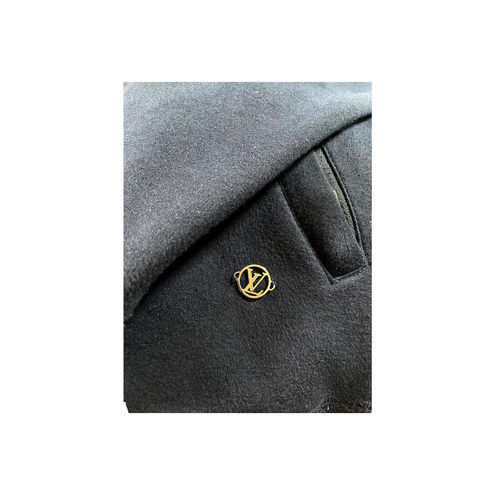 Louis Vuitton Louis Vuitton Logo Zip Up Navy & Silver Hoodie Size US S / EU 44-46 / 1 - 2 Thumbnail