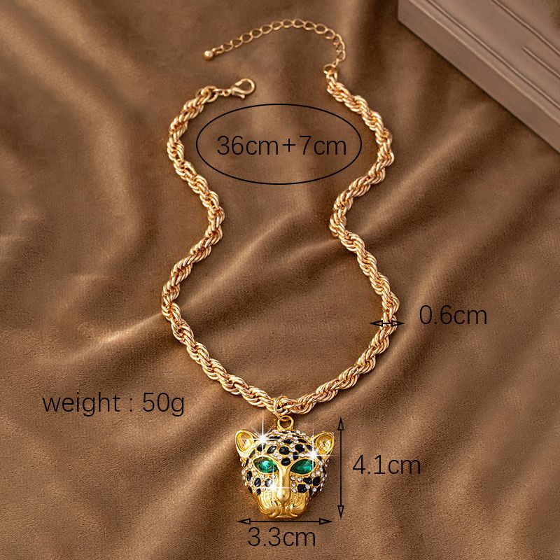 Jewelry Leopard Pendant Necklace Size ONE SIZE - 4 Thumbnail