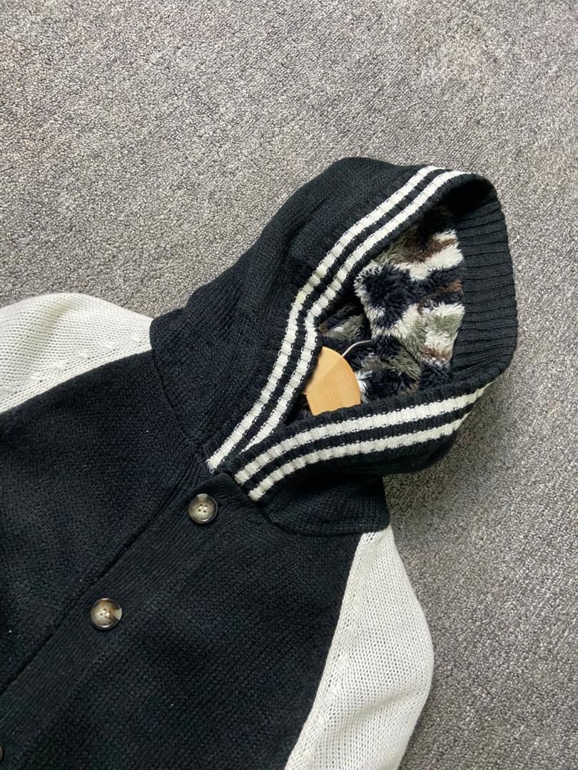 In The Attic In The Attic Homme Knitted Varsity Style Jacket (189) Size US L / EU 52-54 / 3 - 9 Thumbnail