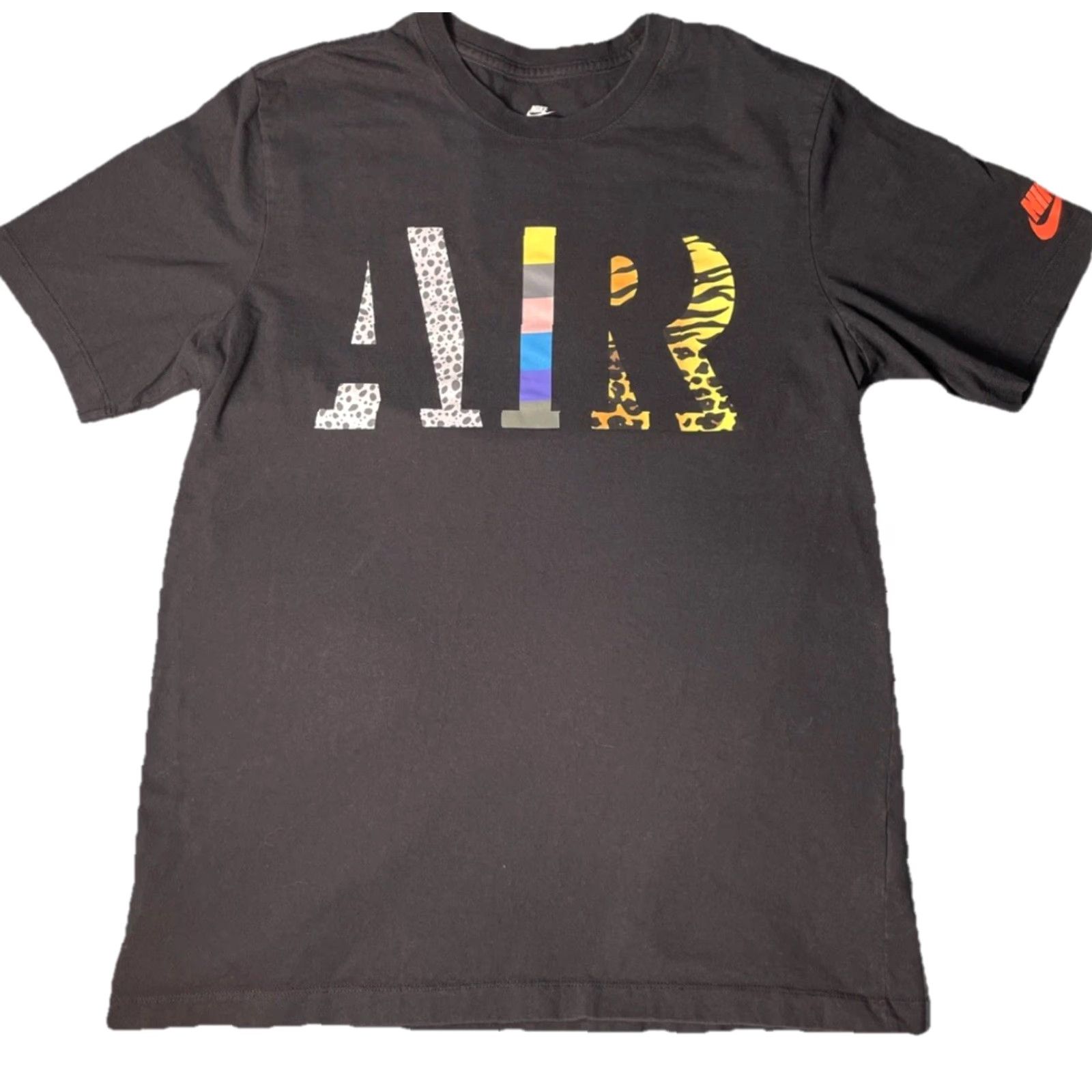 Nike Nike Air Max Shirt Mens M Sean Wotherspoon Atmos Safari Graphic Print Crew Neck Short Sleeve Black Cotton Knit Logo Athletic Dri-Fit - Mens Size US M / EU 48-50 / 2 - 2 Thumbnail