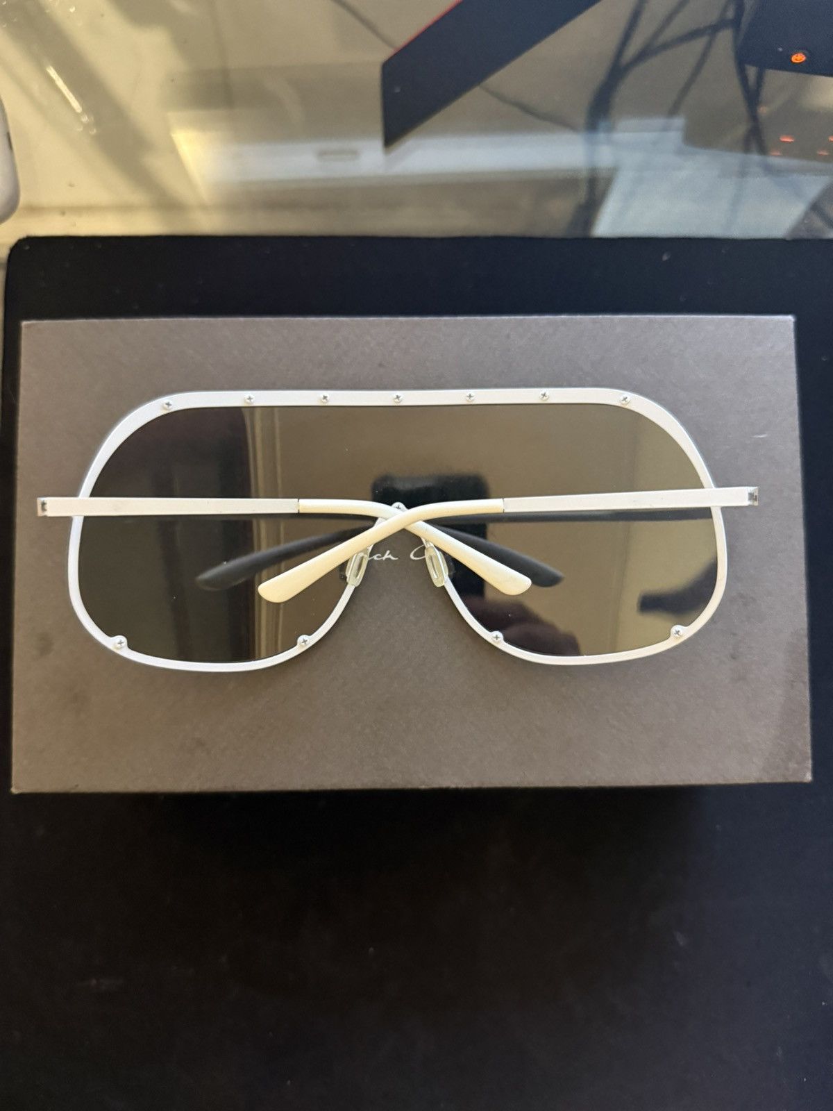 Rick Owens Rick Owens Shield Sunglasses Size ONE SIZE - 4 Thumbnail