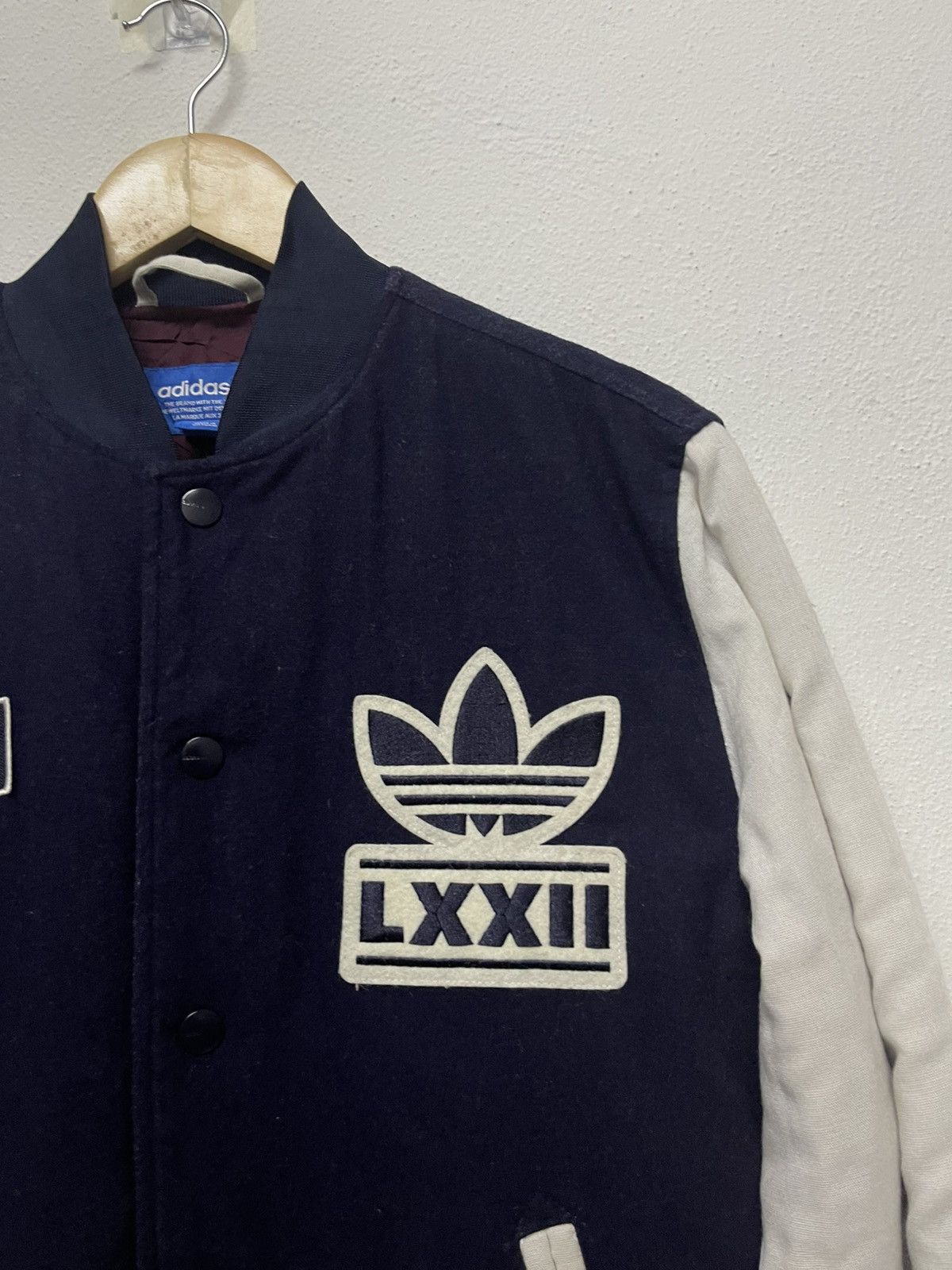 Adidas VINTAGE ADIDAS WOOL SLEEVE VARSITY JACKET Size US S / EU 44-46 / 1 - 10 Thumbnail